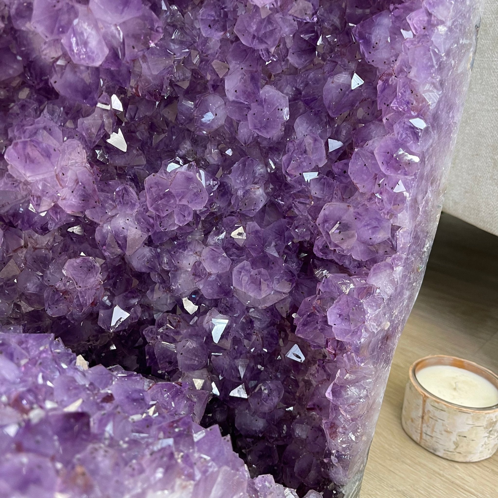 Large Extra Plus Quality Polished Brazilian Amethyst Cathedral, 155.3 lbs & 52” Tall Model #5602-0145 by Brazil Gems - Brazil GemsBrazil GemsLarge Extra Plus Quality Polished Brazilian Amethyst Cathedral, 155.3 lbs & 52” Tall Model #5602-0145 by Brazil GemsPolished Cathedrals5602-0145