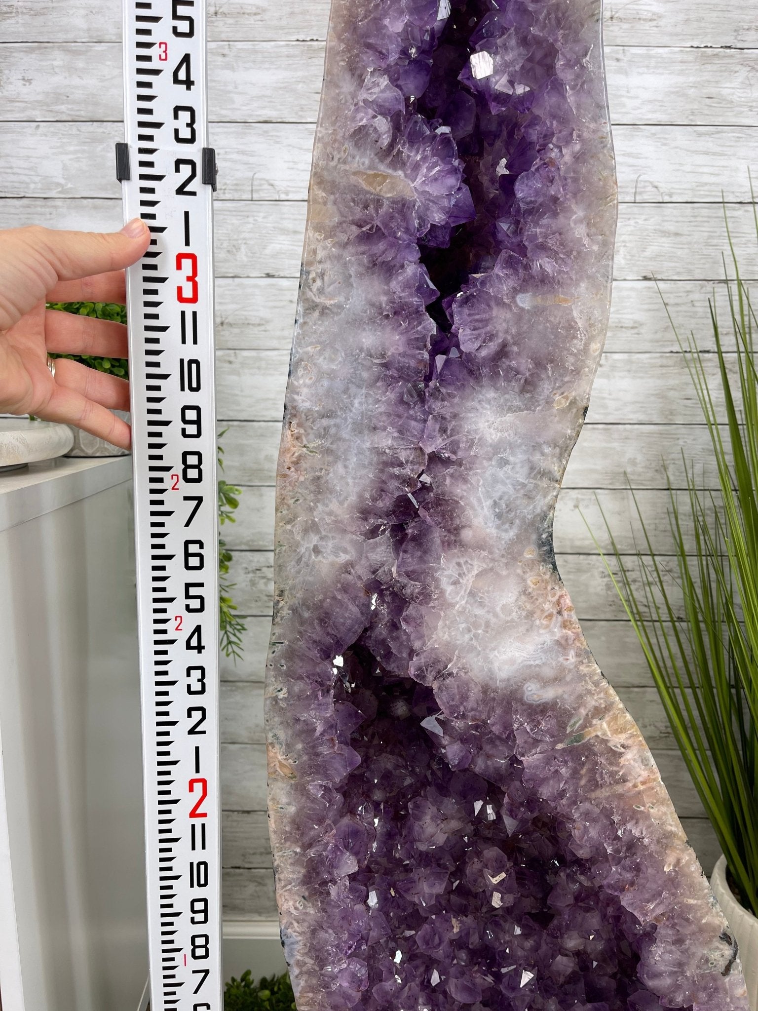Large Extra Plus Quality Polished Brazilian Amethyst Cathedral, 155.3 lbs & 52” Tall Model #5602-0145 by Brazil Gems - Brazil GemsBrazil GemsLarge Extra Plus Quality Polished Brazilian Amethyst Cathedral, 155.3 lbs & 52” Tall Model #5602-0145 by Brazil GemsPolished Cathedrals5602-0145