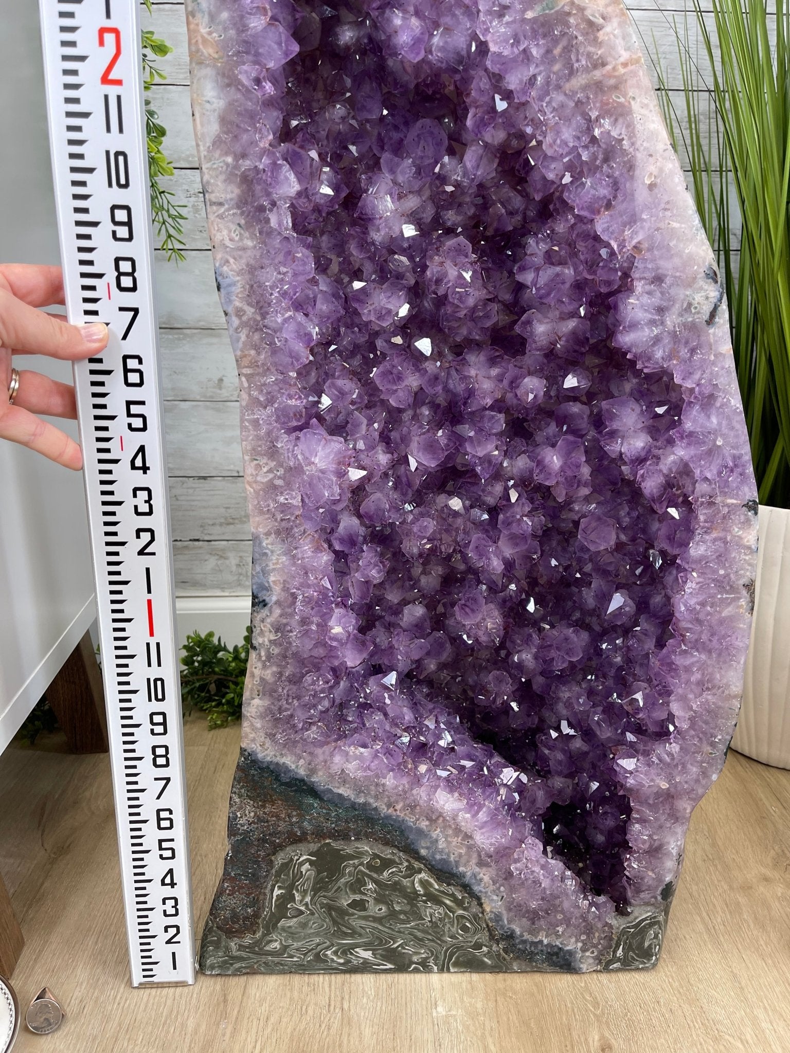 Large Extra Plus Quality Polished Brazilian Amethyst Cathedral, 155.3 lbs & 52” Tall Model #5602-0145 by Brazil Gems - Brazil GemsBrazil GemsLarge Extra Plus Quality Polished Brazilian Amethyst Cathedral, 155.3 lbs & 52” Tall Model #5602-0145 by Brazil GemsPolished Cathedrals5602-0145