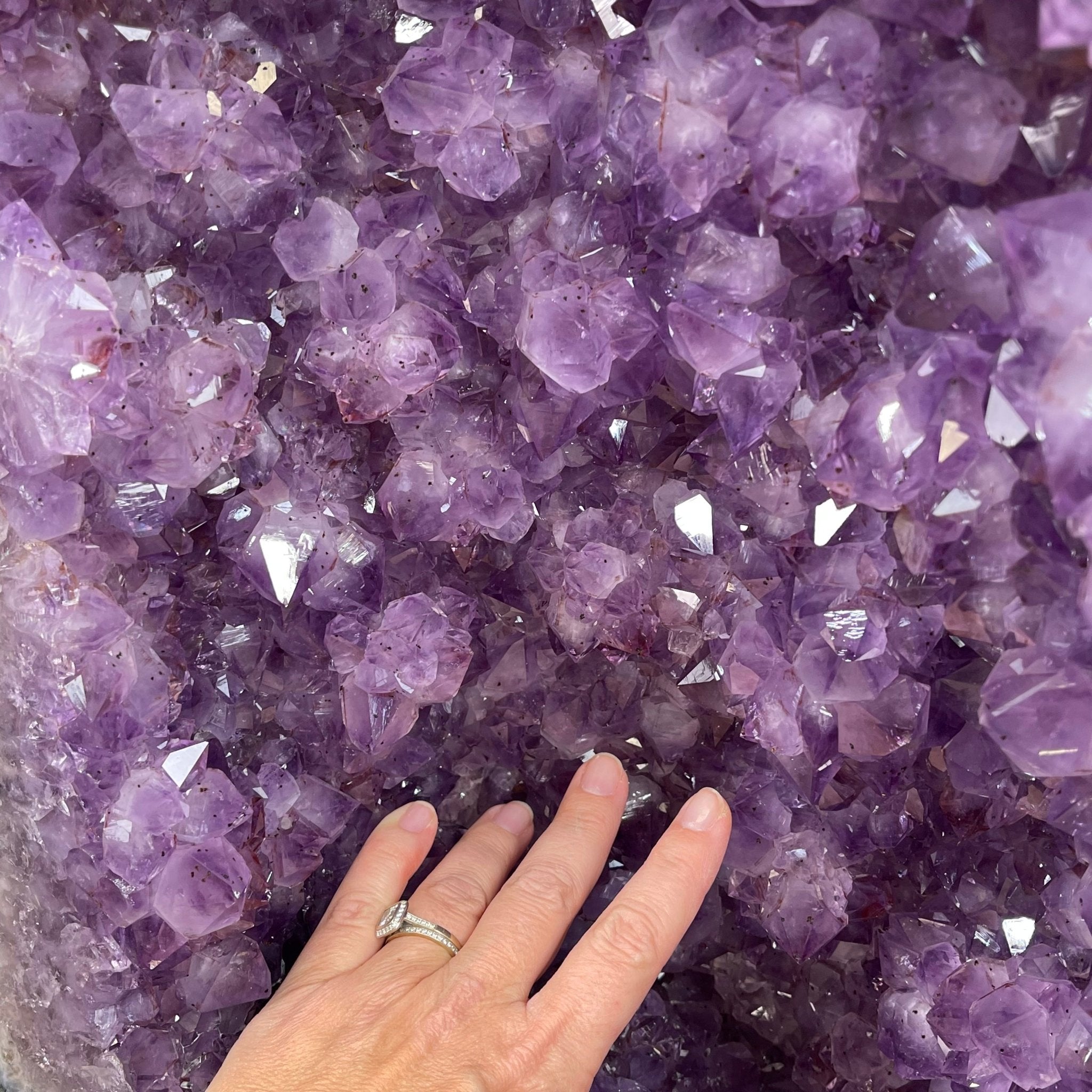 Large Extra Plus Quality Polished Brazilian Amethyst Cathedral, 155.3 lbs & 52” Tall Model #5602-0145 by Brazil Gems - Brazil GemsBrazil GemsLarge Extra Plus Quality Polished Brazilian Amethyst Cathedral, 155.3 lbs & 52” Tall Model #5602-0145 by Brazil GemsPolished Cathedrals5602-0145