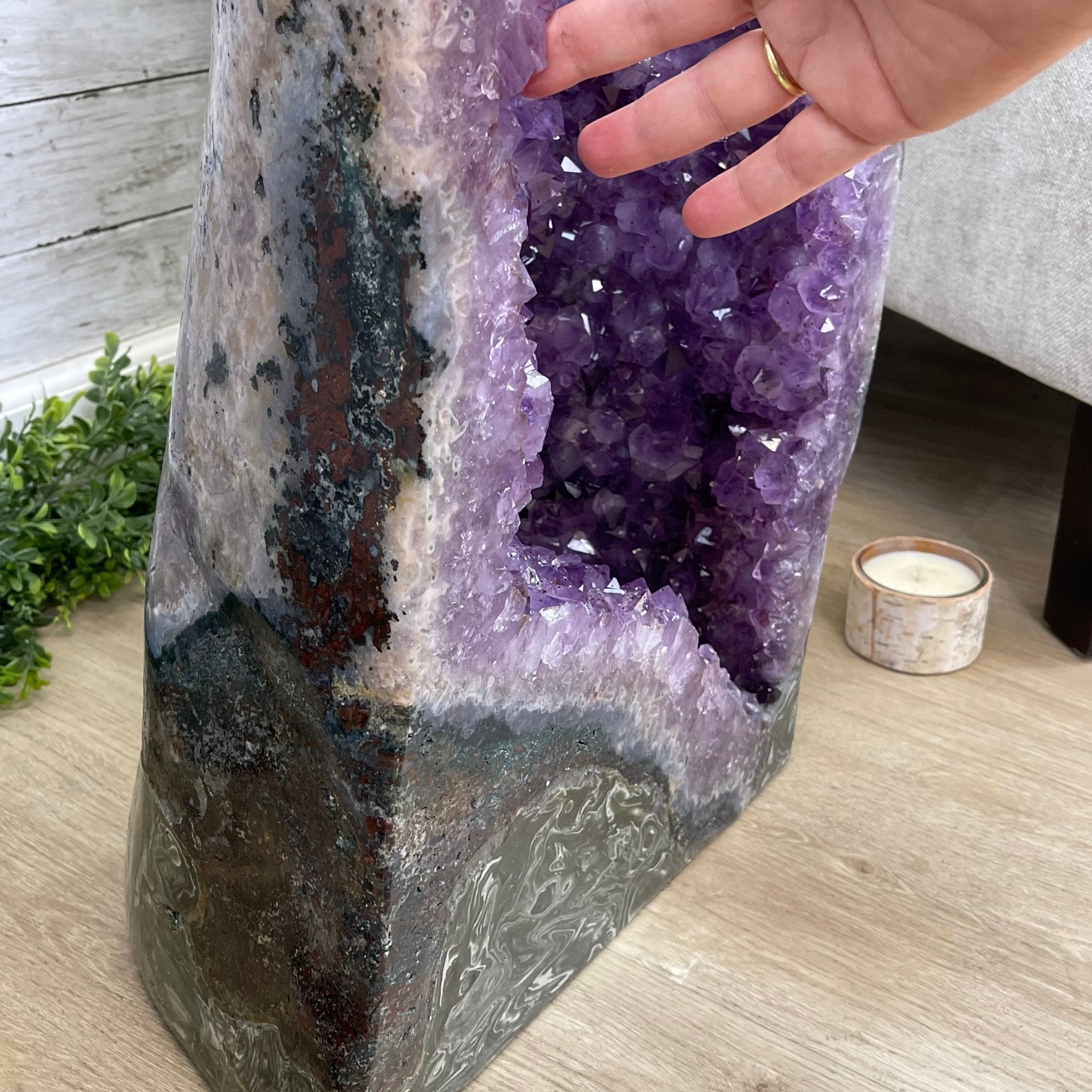 Large Extra Plus Quality Polished Brazilian Amethyst Cathedral, 155.3 lbs & 52” Tall Model #5602-0145 by Brazil Gems - Brazil GemsBrazil GemsLarge Extra Plus Quality Polished Brazilian Amethyst Cathedral, 155.3 lbs & 52” Tall Model #5602-0145 by Brazil GemsPolished Cathedrals5602-0145