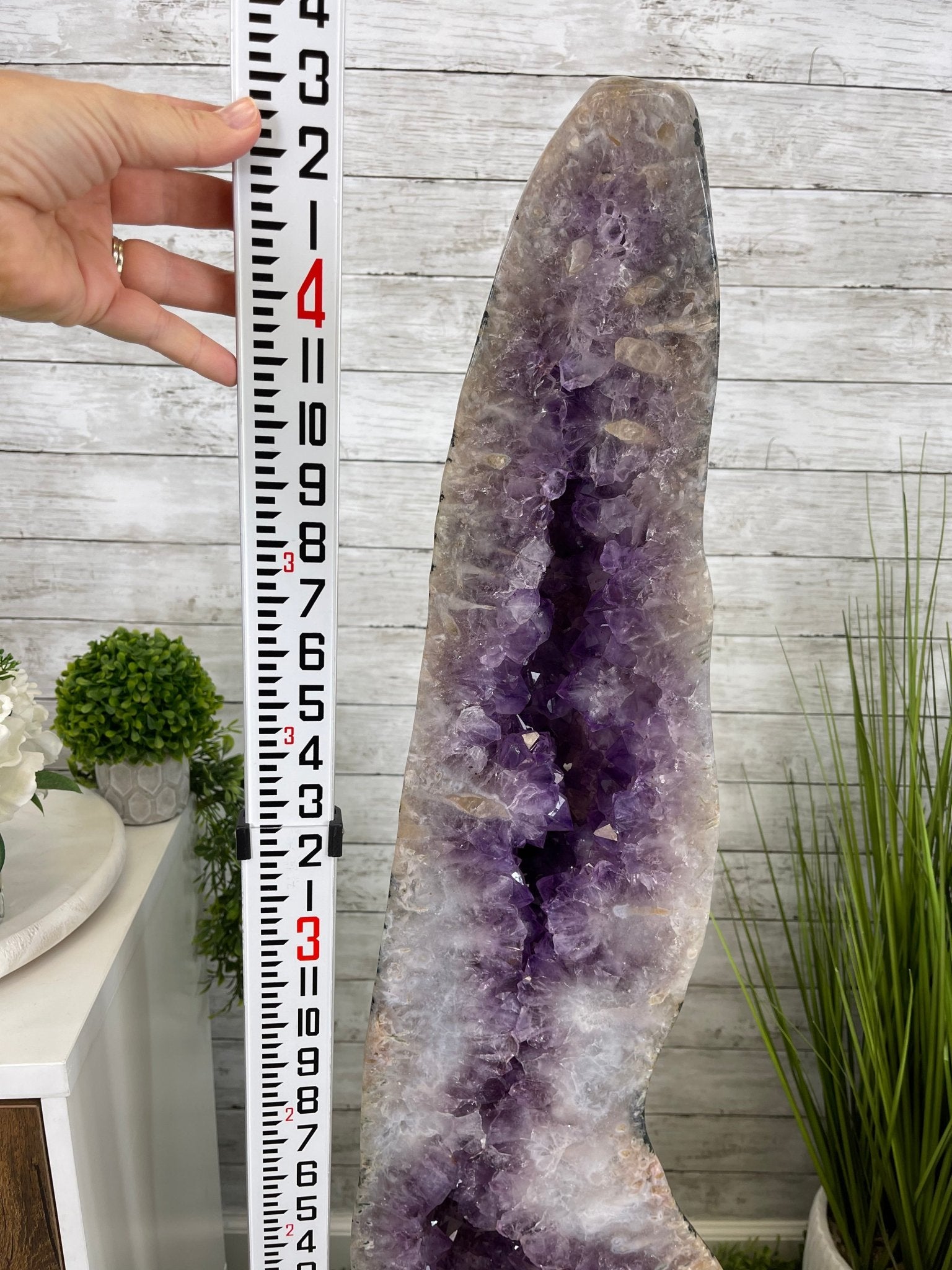 Large Extra Plus Quality Polished Brazilian Amethyst Cathedral, 155.3 lbs & 52” Tall Model #5602-0145 by Brazil Gems - Brazil GemsBrazil GemsLarge Extra Plus Quality Polished Brazilian Amethyst Cathedral, 155.3 lbs & 52” Tall Model #5602-0145 by Brazil GemsPolished Cathedrals5602-0145