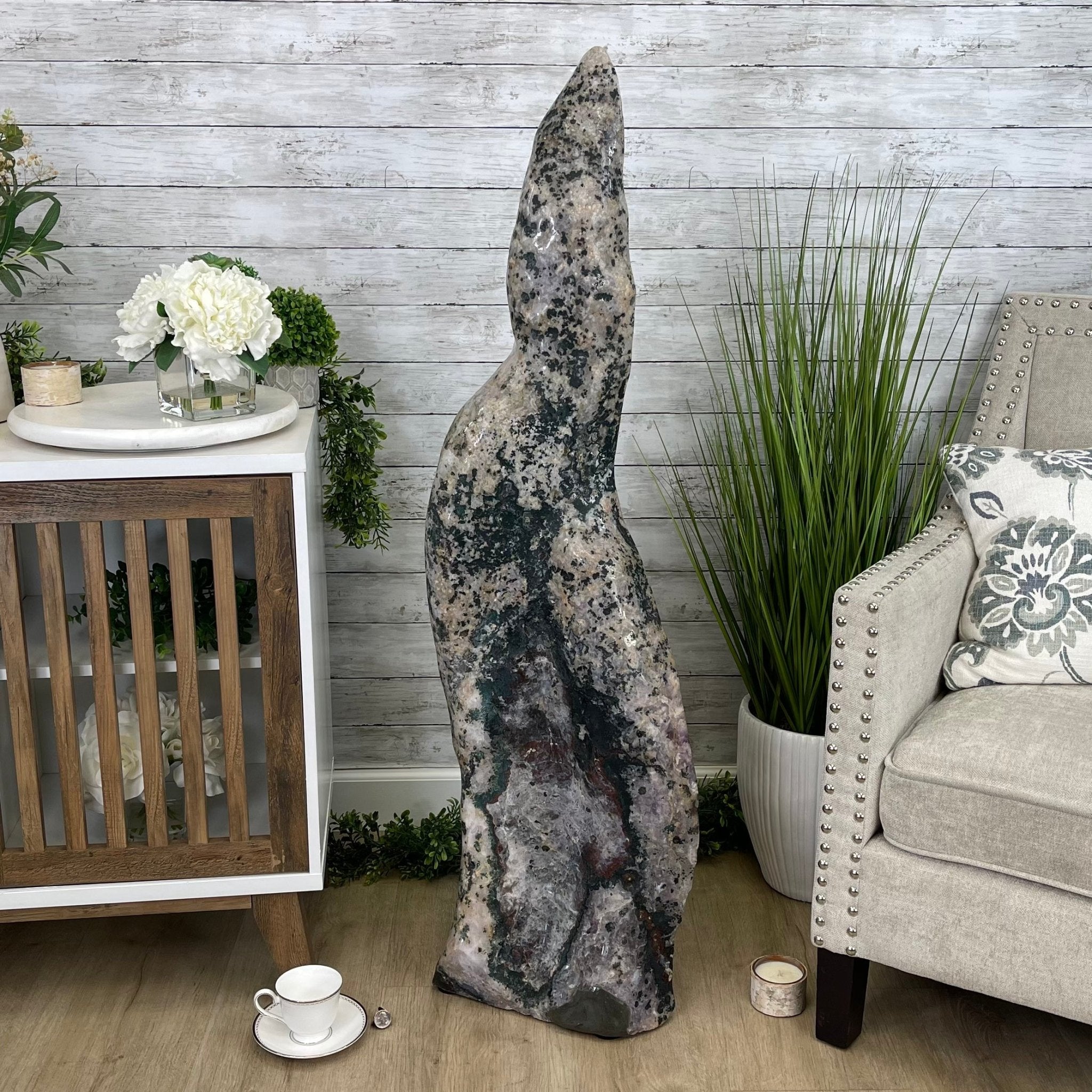 Large Extra Plus Quality Polished Brazilian Amethyst Cathedral, 157 lbs & 50.6” Tall Model #5602-0146 by Brazil Gems - Brazil GemsBrazil GemsLarge Extra Plus Quality Polished Brazilian Amethyst Cathedral, 157 lbs & 50.6” Tall Model #5602-0146 by Brazil GemsPolished Cathedrals5602-0146