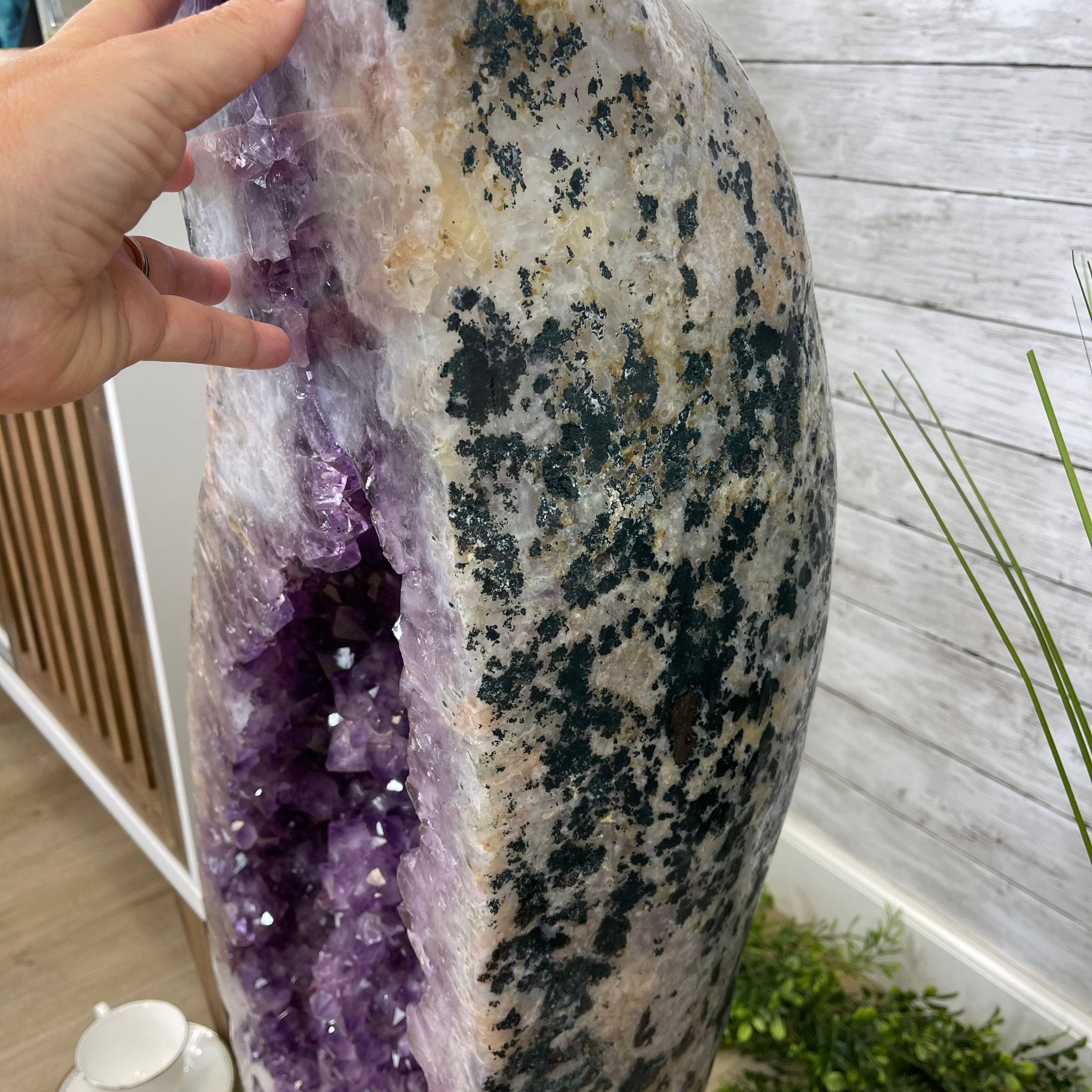 Large Extra Plus Quality Polished Brazilian Amethyst Cathedral, 157 lbs & 50.6” Tall Model #5602-0146 by Brazil Gems - Brazil GemsBrazil GemsLarge Extra Plus Quality Polished Brazilian Amethyst Cathedral, 157 lbs & 50.6” Tall Model #5602-0146 by Brazil GemsPolished Cathedrals5602-0146