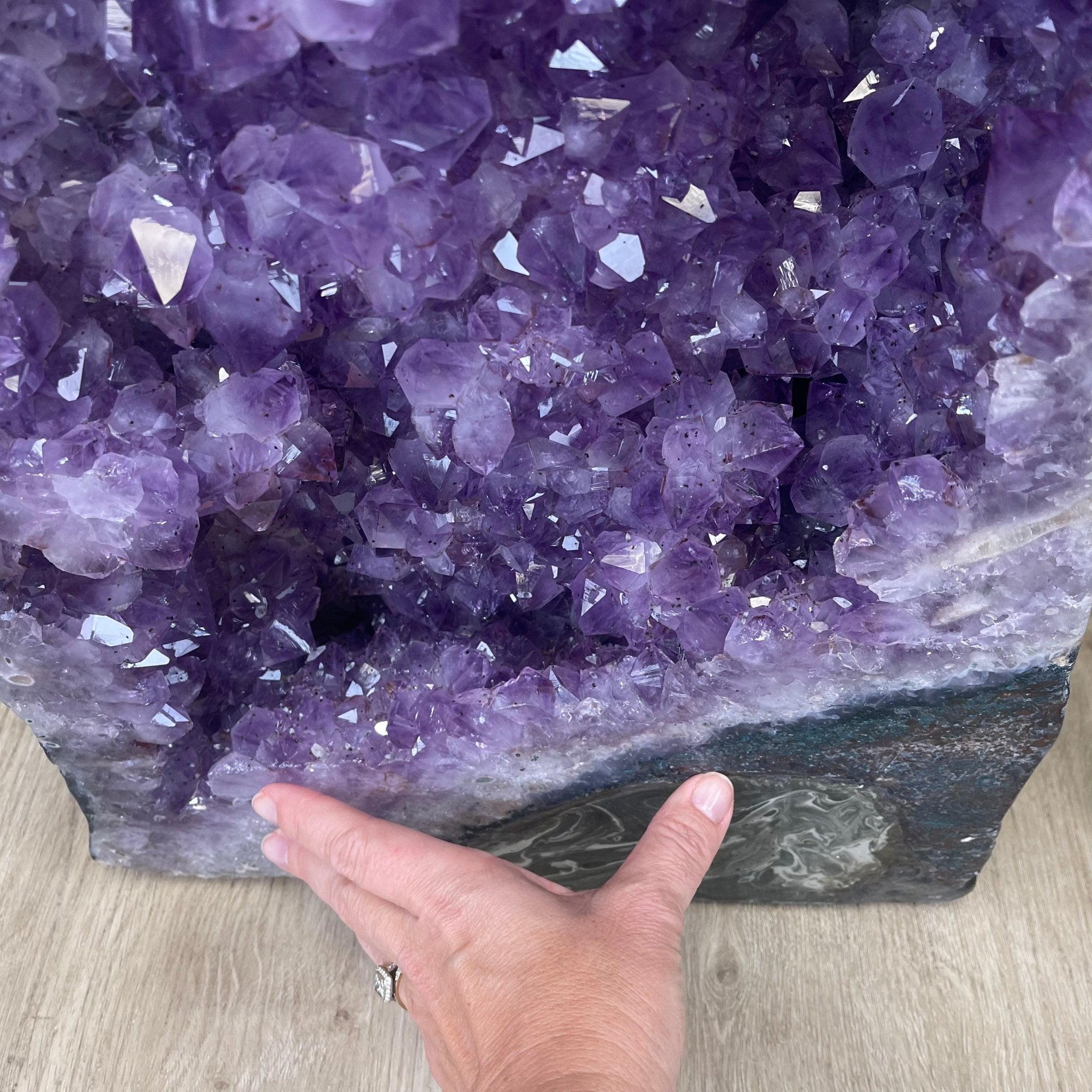 Large Extra Plus Quality Polished Brazilian Amethyst Cathedral, 157 lbs & 50.6” Tall Model #5602-0146 by Brazil Gems - Brazil GemsBrazil GemsLarge Extra Plus Quality Polished Brazilian Amethyst Cathedral, 157 lbs & 50.6” Tall Model #5602-0146 by Brazil GemsPolished Cathedrals5602-0146