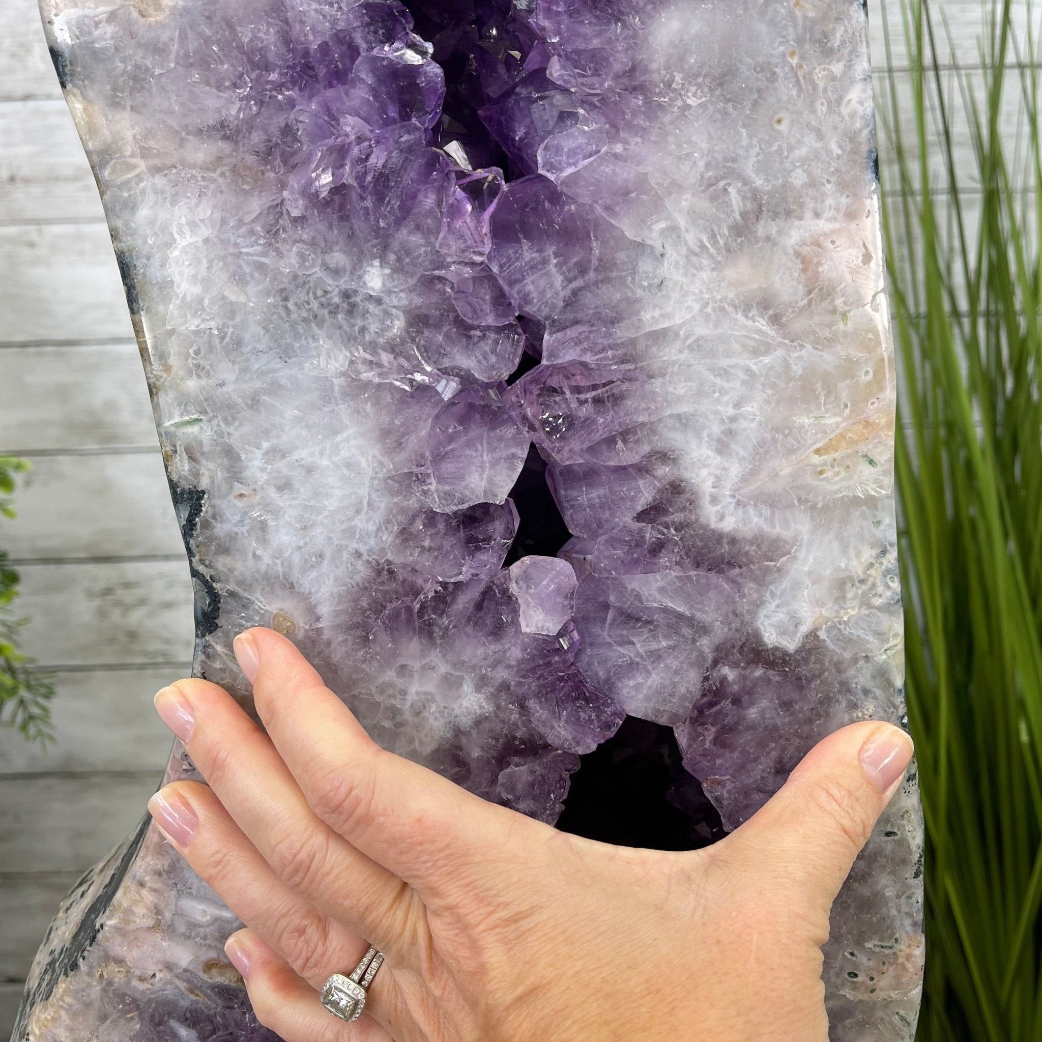 Large Extra Plus Quality Polished Brazilian Amethyst Cathedral, 157 lbs & 50.6” Tall Model #5602-0146 by Brazil Gems - Brazil GemsBrazil GemsLarge Extra Plus Quality Polished Brazilian Amethyst Cathedral, 157 lbs & 50.6” Tall Model #5602-0146 by Brazil GemsPolished Cathedrals5602-0146