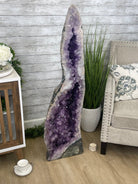 Large Extra Plus Quality Polished Brazilian Amethyst Cathedral, 157 lbs & 50.6” Tall Model #5602-0146 by Brazil Gems - Brazil GemsBrazil GemsLarge Extra Plus Quality Polished Brazilian Amethyst Cathedral, 157 lbs & 50.6” Tall Model #5602-0146 by Brazil GemsPolished Cathedrals5602-0146