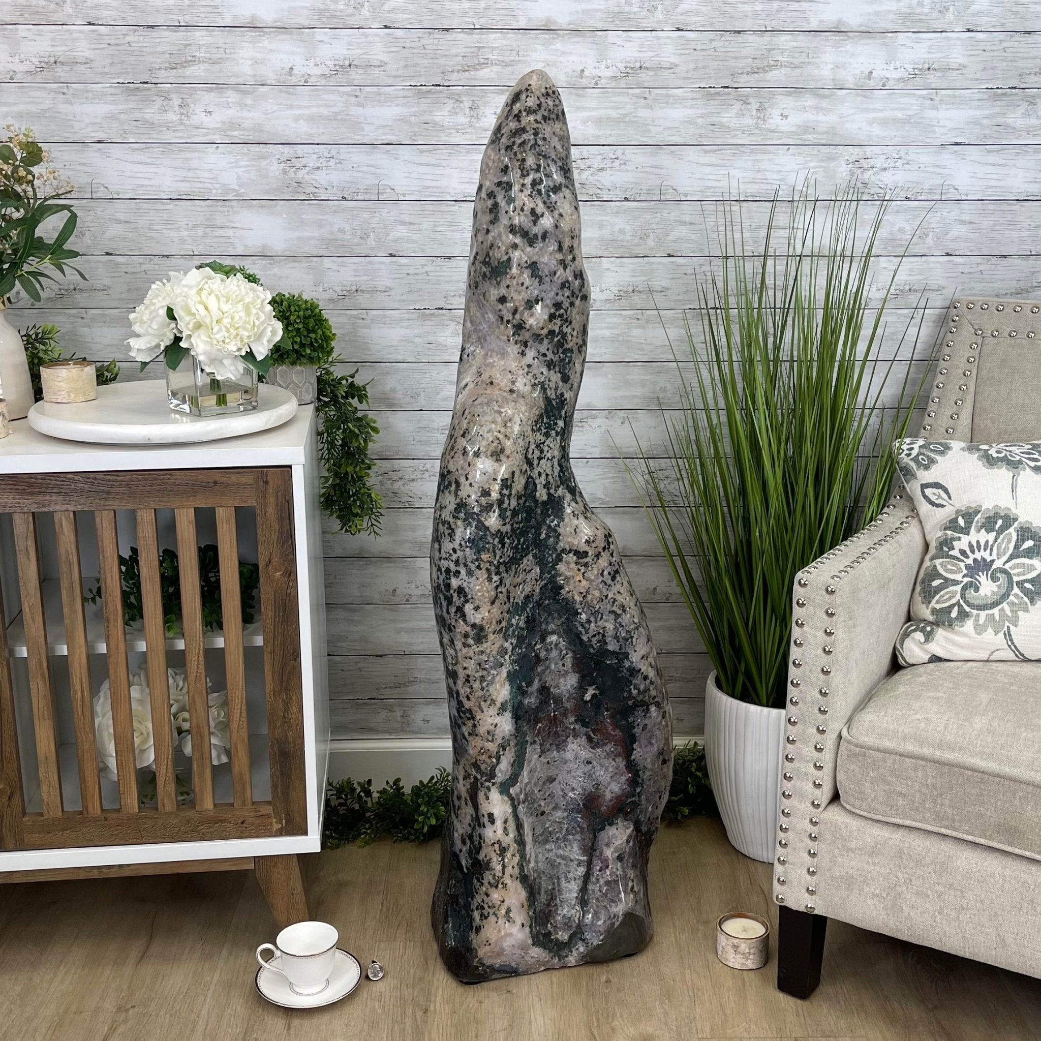 Large Extra Plus Quality Polished Brazilian Amethyst Cathedral, 157 lbs & 50.6” Tall Model #5602-0146 by Brazil Gems - Brazil GemsBrazil GemsLarge Extra Plus Quality Polished Brazilian Amethyst Cathedral, 157 lbs & 50.6” Tall Model #5602-0146 by Brazil GemsPolished Cathedrals5602-0146