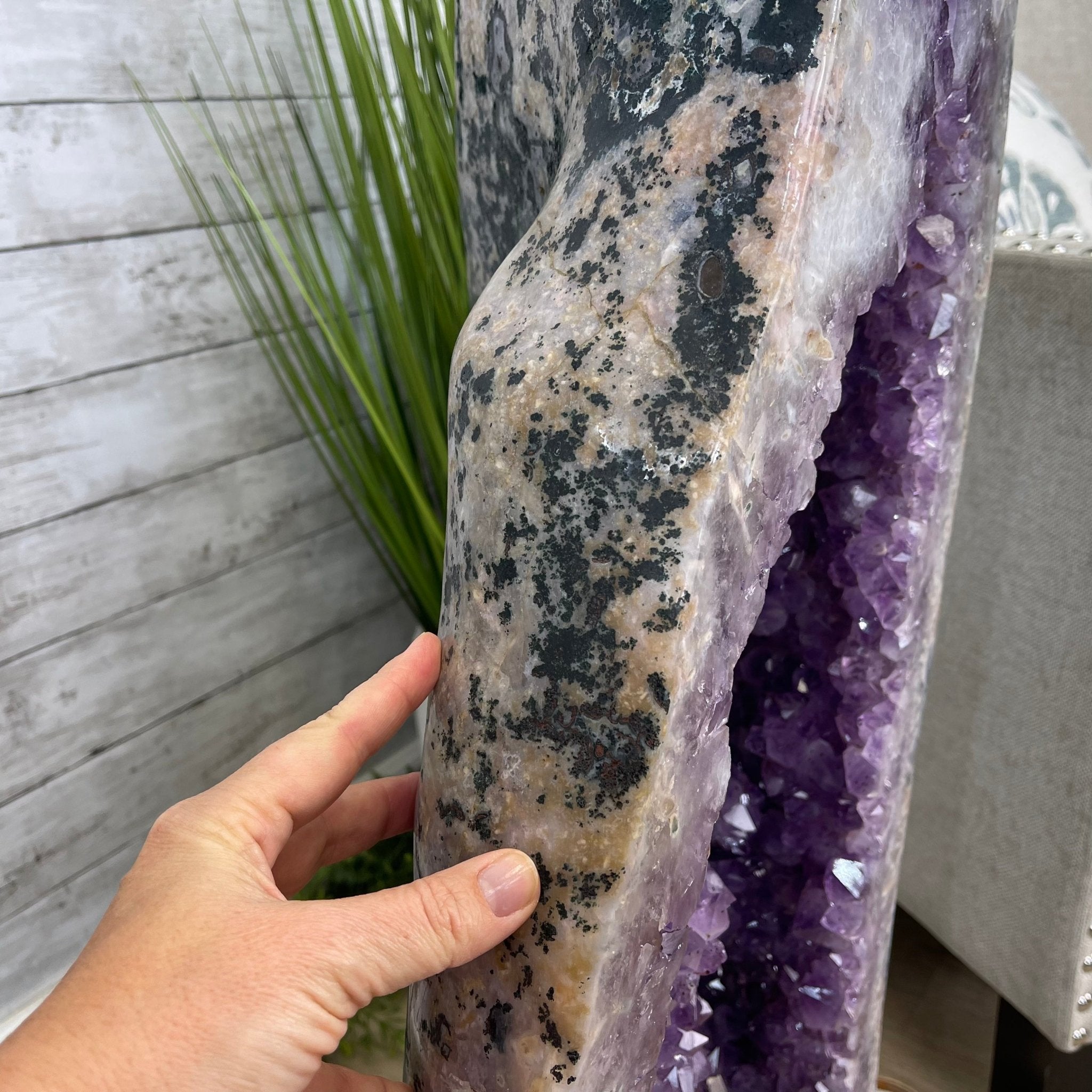 Large Extra Plus Quality Polished Brazilian Amethyst Cathedral, 157 lbs & 50.6” Tall Model #5602-0146 by Brazil Gems - Brazil GemsBrazil GemsLarge Extra Plus Quality Polished Brazilian Amethyst Cathedral, 157 lbs & 50.6” Tall Model #5602-0146 by Brazil GemsPolished Cathedrals5602-0146