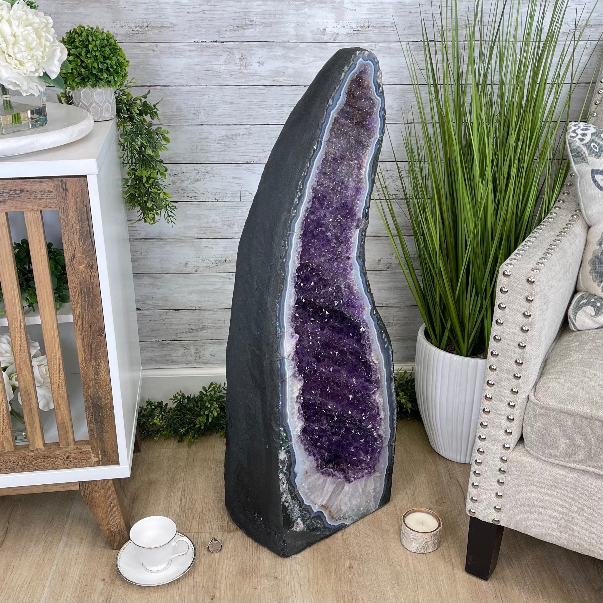 Large Extra Quality Brazilian Amethyst Cathedral, 169.8 lbs & 37.3” tall #5601-1179 by Brazil Gems - Brazil GemsBrazil GemsLarge Extra Quality Brazilian Amethyst Cathedral, 169.8 lbs & 37.3” tall #5601-1179 by Brazil GemsCathedrals5601-1179