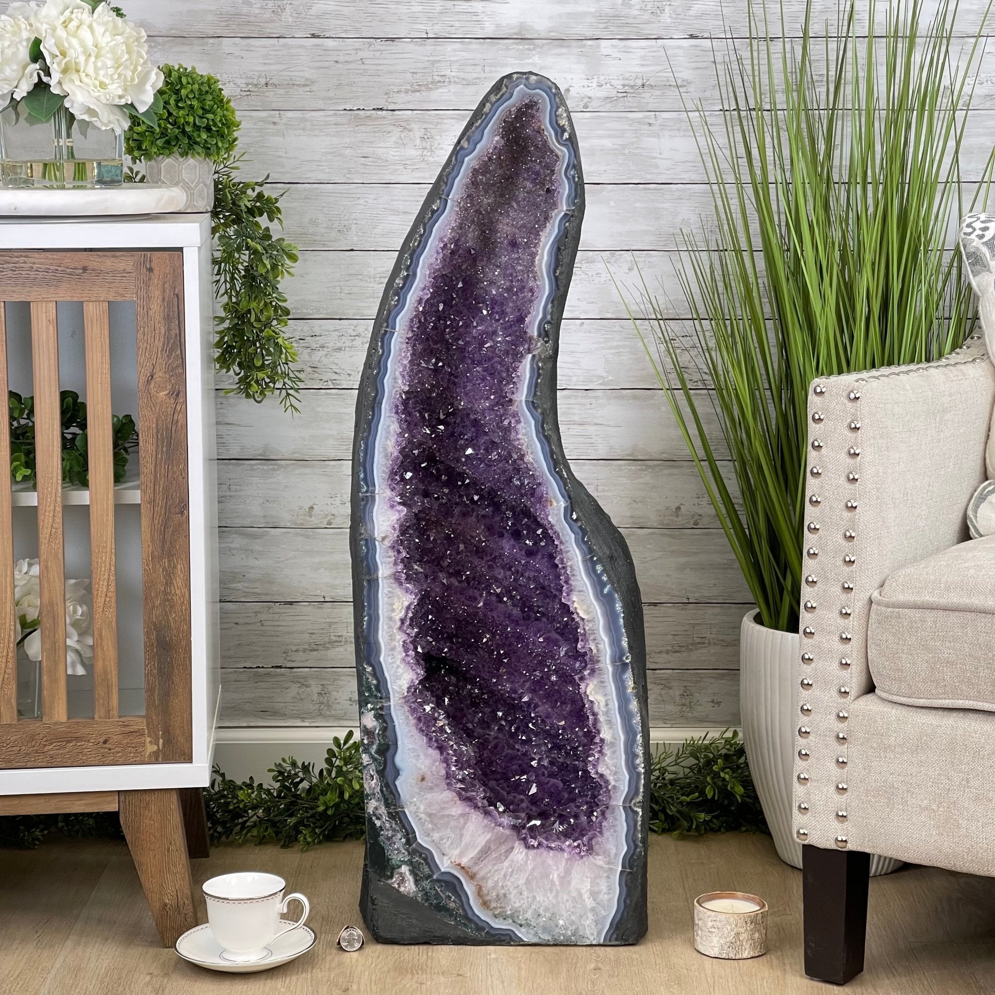 Large Extra Quality Brazilian Amethyst Cathedral, 169.8 lbs & 37.3” tall #5601-1179 by Brazil Gems - Brazil GemsBrazil GemsLarge Extra Quality Brazilian Amethyst Cathedral, 169.8 lbs & 37.3” tall #5601-1179 by Brazil GemsCathedrals5601-1179