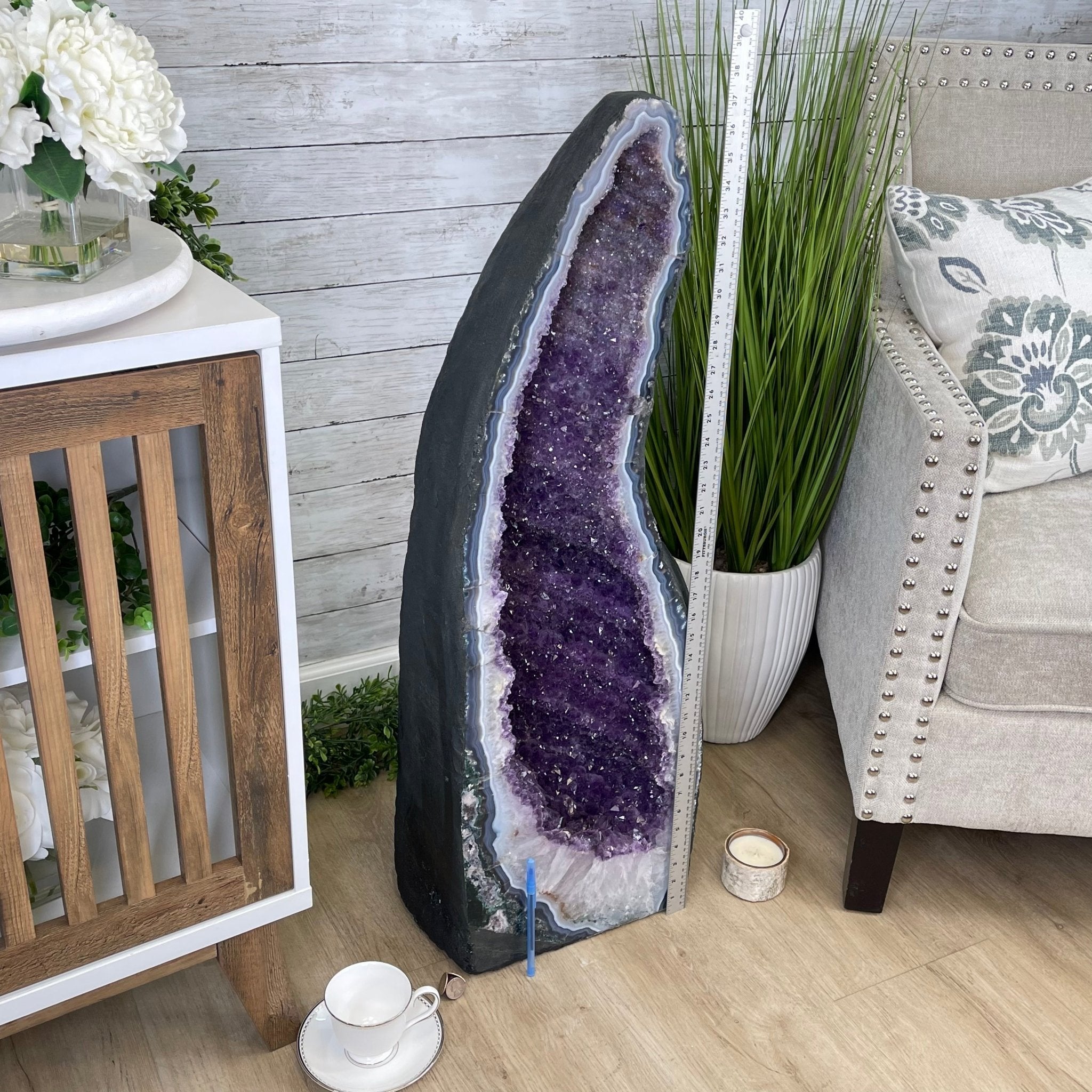 Large Extra Quality Brazilian Amethyst Cathedral, 169.8 lbs & 37.3” tall #5601-1179 by Brazil Gems - Brazil GemsBrazil GemsLarge Extra Quality Brazilian Amethyst Cathedral, 169.8 lbs & 37.3” tall #5601-1179 by Brazil GemsCathedrals5601-1179