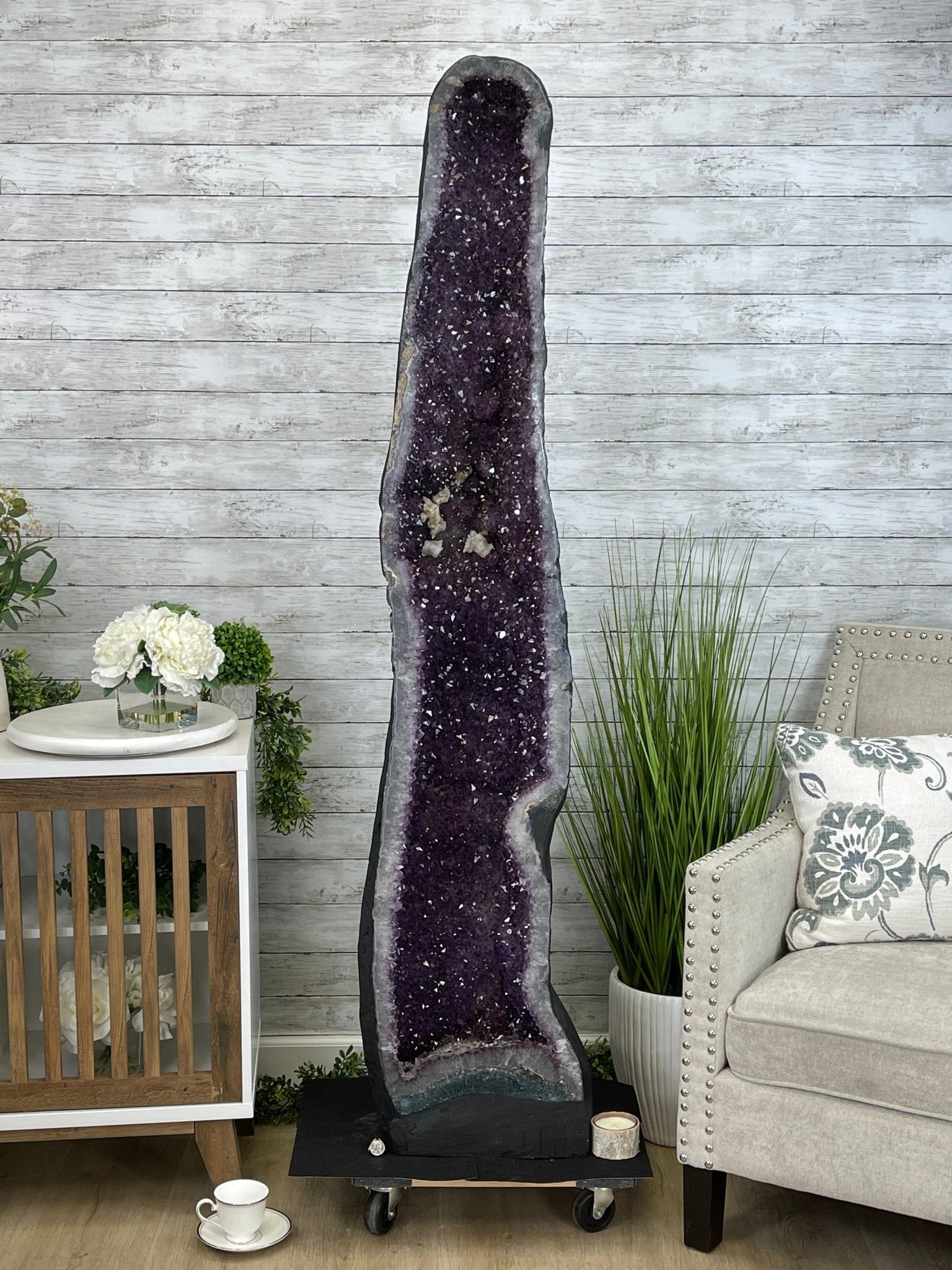 Large Extra Quality Brazilian Amethyst Cathedral, 277.8 lbs & 68.75" Tall #5601-1206 by Brazil Gems - Brazil GemsBrazil GemsLarge Extra Quality Brazilian Amethyst Cathedral, 277.8 lbs & 68.75" Tall #5601-1206 by Brazil GemsCathedrals5601-1206