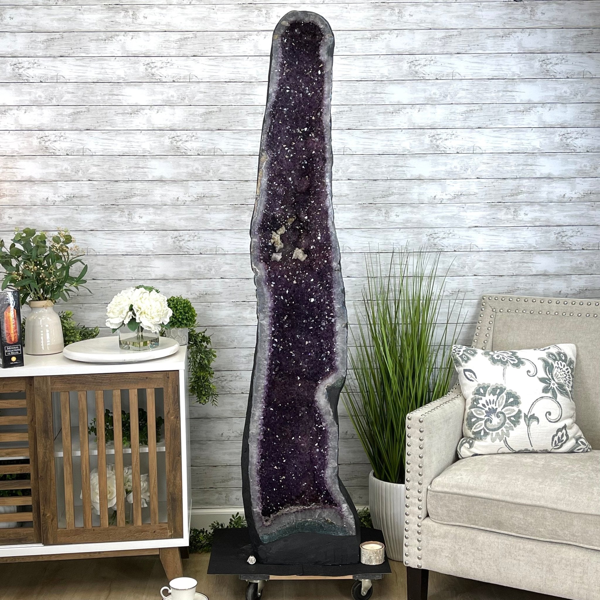 Large Extra Quality Brazilian Amethyst Cathedral, 277.8 lbs & 68.75" Tall #5601-1206 by Brazil Gems - Brazil GemsBrazil GemsLarge Extra Quality Brazilian Amethyst Cathedral, 277.8 lbs & 68.75" Tall #5601-1206 by Brazil GemsCathedrals5601-1206