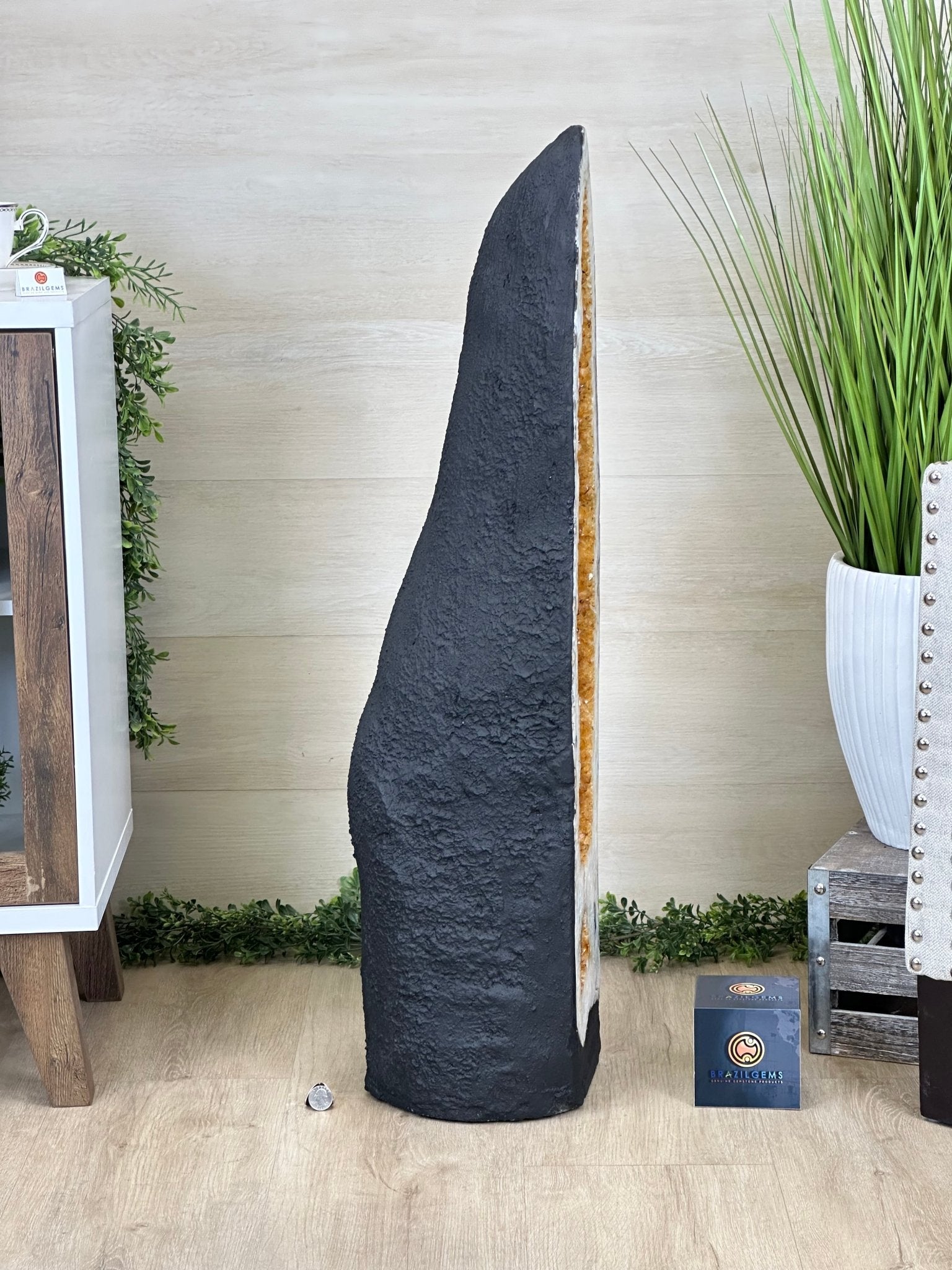 Large Extra Quality Citrine Cathedral, 112.5 lbs & 37.5" Tall #5603 - 0405 - Brazil GemsBrazil GemsLarge Extra Quality Citrine Cathedral, 112.5 lbs & 37.5" Tall #5603 - 0405Cathedrals5603 - 0405