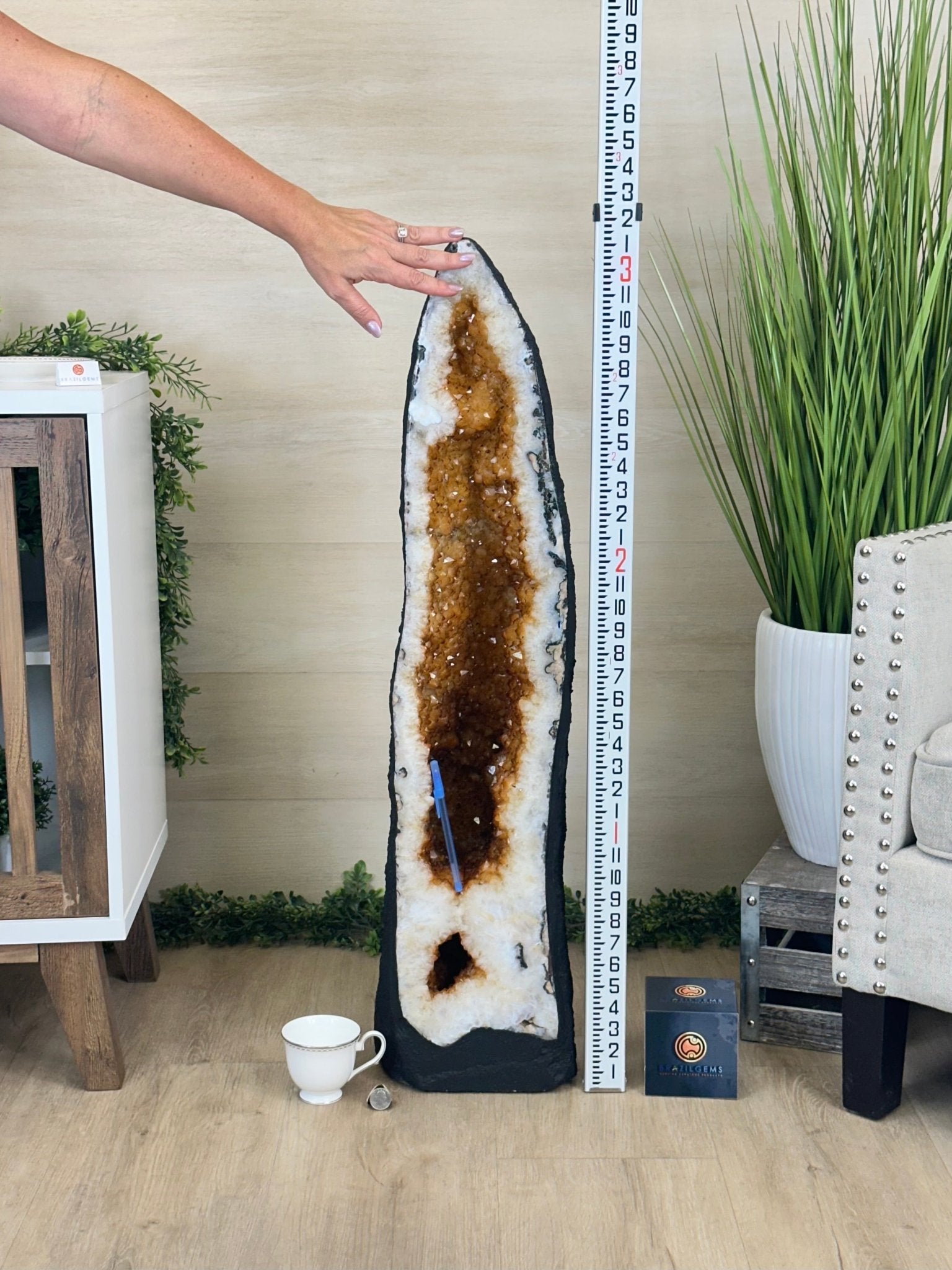 Large Extra Quality Citrine Cathedral, 112.5 lbs & 37.5" Tall #5603 - 0405 - Brazil GemsBrazil GemsLarge Extra Quality Citrine Cathedral, 112.5 lbs & 37.5" Tall #5603 - 0405Cathedrals5603 - 0405