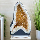 Large Extra Quality Citrine Cathedral, 145.5 lbs & 27.8" Tall #5603 - 0406 - Brazil GemsBrazil GemsLarge Extra Quality Citrine Cathedral, 145.5 lbs & 27.8" Tall #5603 - 0406Cathedrals5603 - 0406