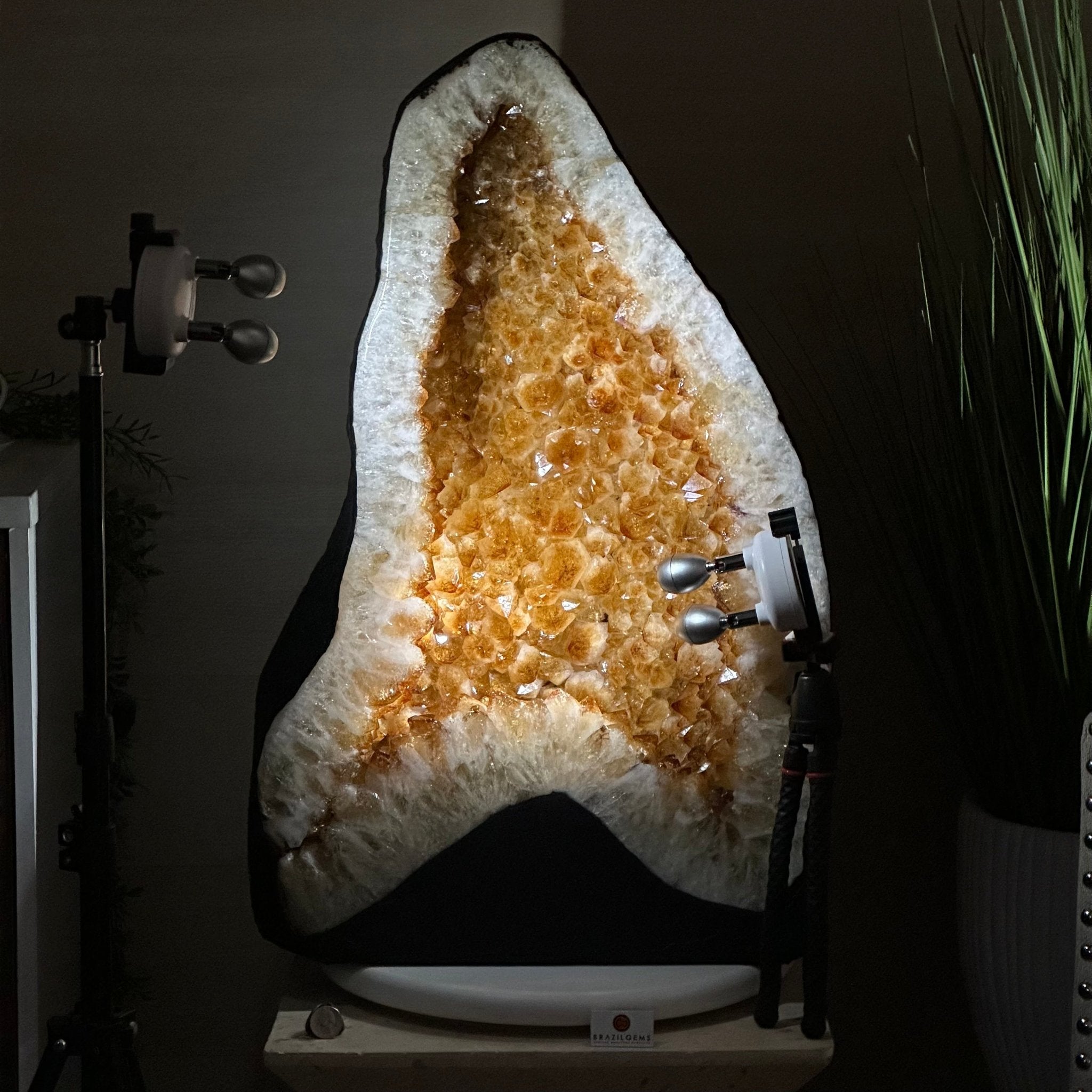 Large Extra Quality Citrine Cathedral, 145.5 lbs & 27.8" Tall #5603 - 0406 - Brazil GemsBrazil GemsLarge Extra Quality Citrine Cathedral, 145.5 lbs & 27.8" Tall #5603 - 0406Cathedrals5603 - 0406