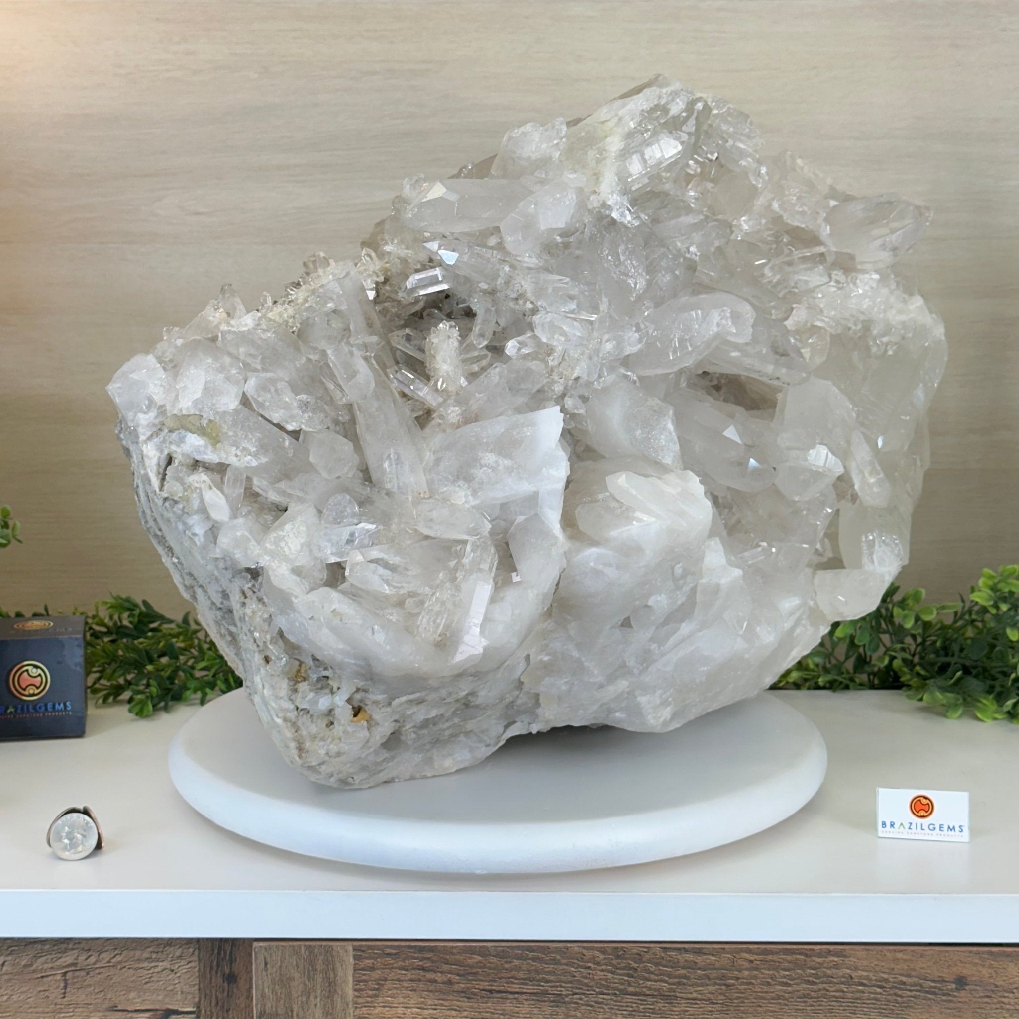 Large Extra Quality Clear Quartz Cluster 147.7 lbs & 22.1" Long 5494 - 0013 - Brazil GemsBrazil GemsLarge Extra Quality Clear Quartz Cluster 147.7 lbs & 22.1" Long 5494 - 0013Clusters With Natural Bases5494 - 0013
