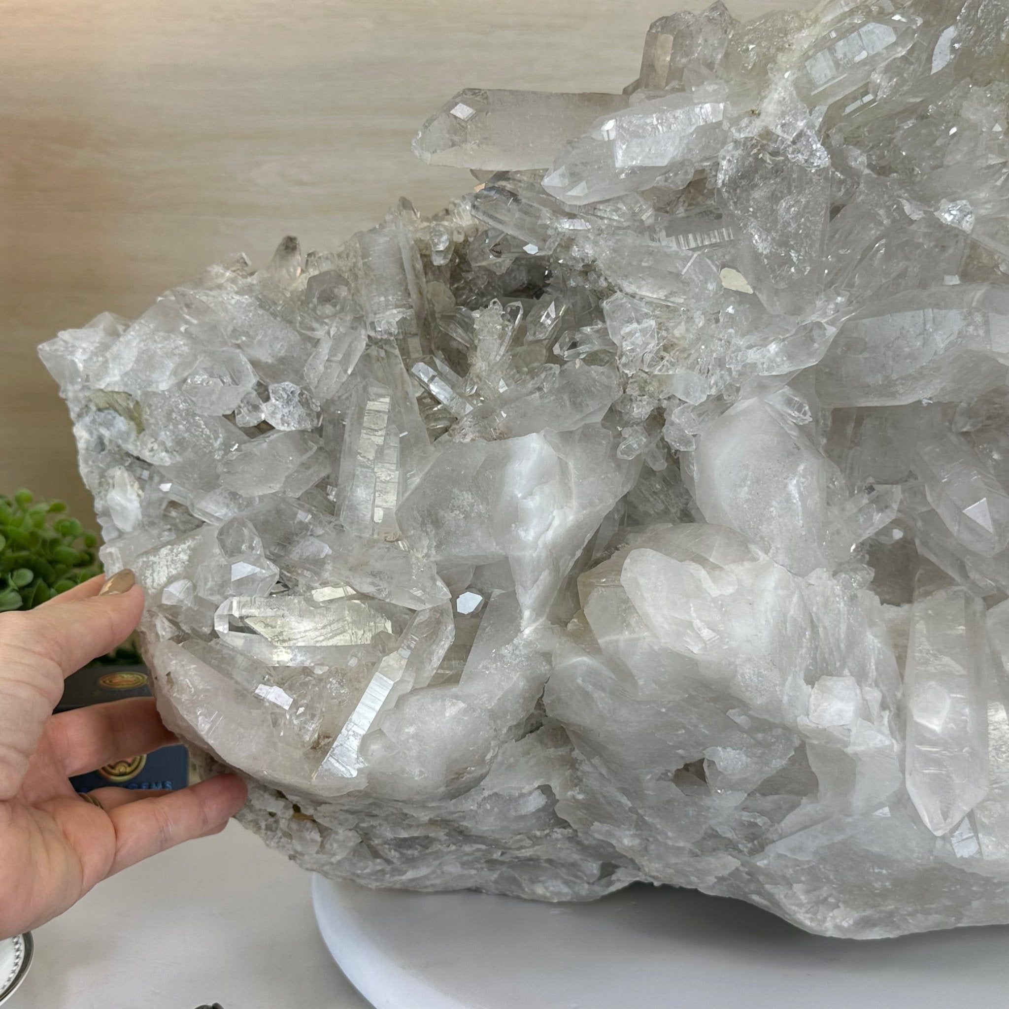 Large Extra Quality Clear Quartz Cluster 147.7 lbs & 22.1" Long 5494 - 0013 - Brazil GemsBrazil GemsLarge Extra Quality Clear Quartz Cluster 147.7 lbs & 22.1" Long 5494 - 0013Clusters With Natural Bases5494 - 0013