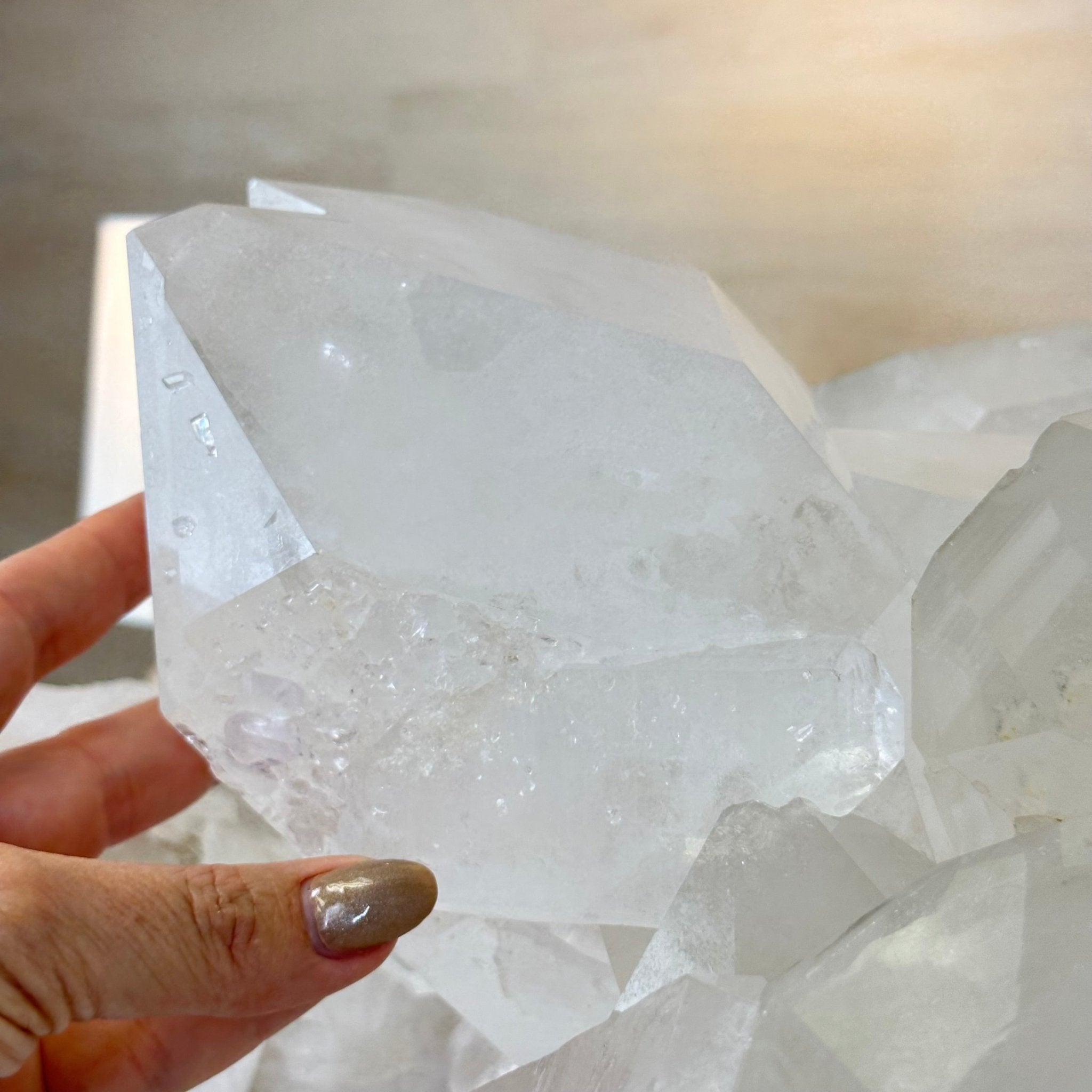 Large Extra Quality Clear Quartz Cluster 154.4 lbs & 22" Long 5494 - 0014 - Brazil GemsBrazil GemsLarge Extra Quality Clear Quartz Cluster 154.4 lbs & 22" Long 5494 - 0014Clusters With Natural Bases5494 - 0014