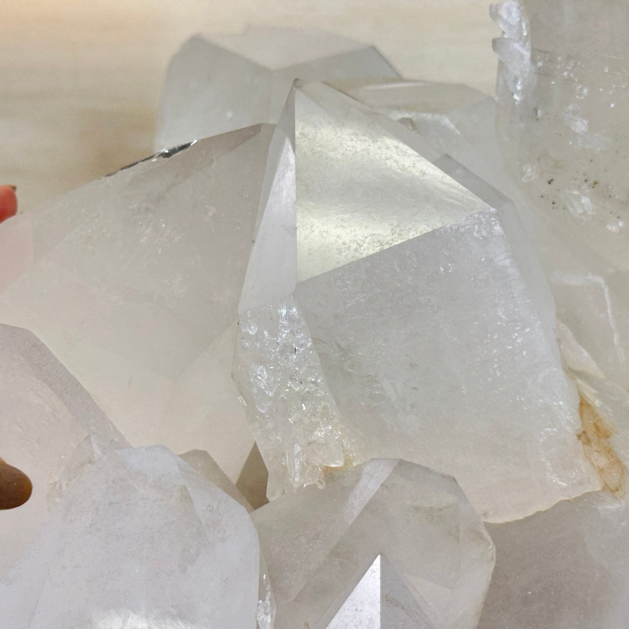 Large Extra Quality Clear Quartz Cluster 154.4 lbs & 22" Long 5494 - 0014 - Brazil GemsBrazil GemsLarge Extra Quality Clear Quartz Cluster 154.4 lbs & 22" Long 5494 - 0014Clusters With Natural Bases5494 - 0014