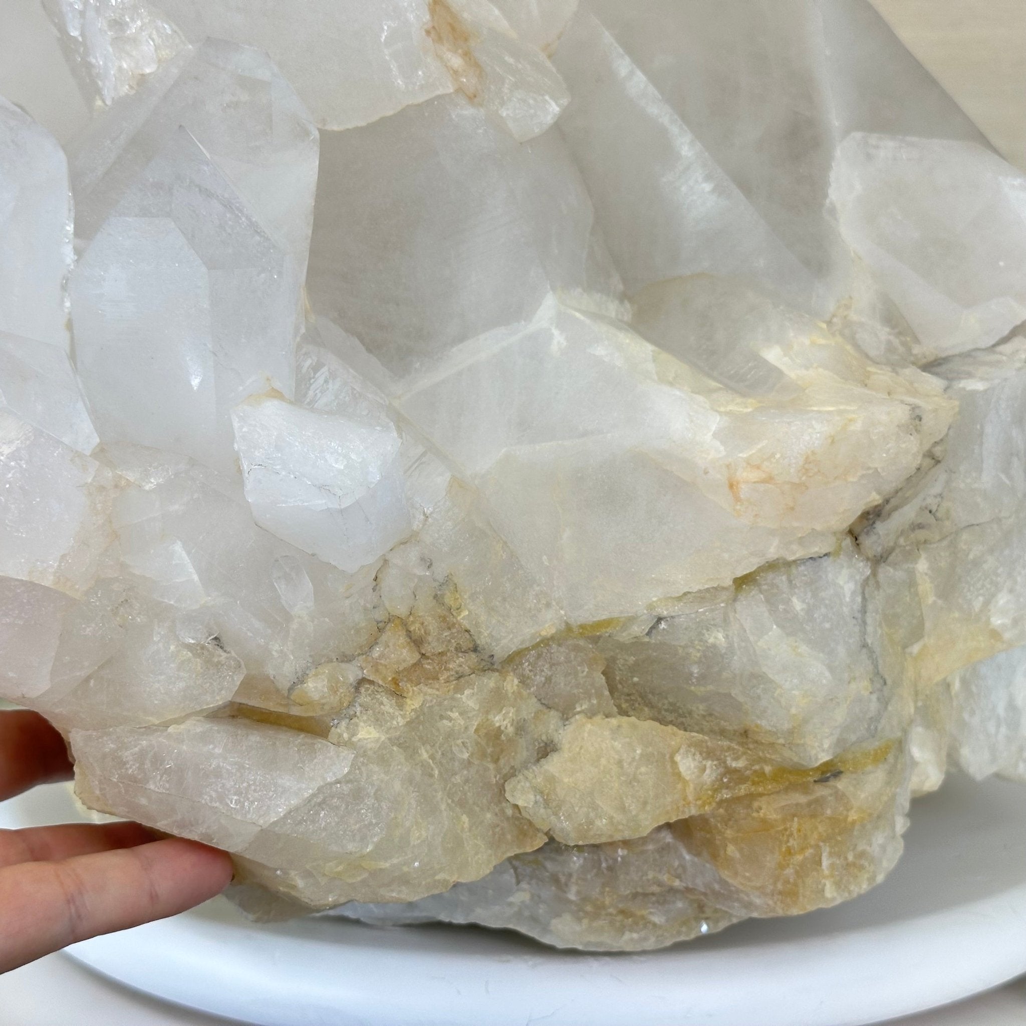 Large Extra Quality Clear Quartz Cluster 154.4 lbs & 22" Long 5494 - 0014 - Brazil GemsBrazil GemsLarge Extra Quality Clear Quartz Cluster 154.4 lbs & 22" Long 5494 - 0014Clusters With Natural Bases5494 - 0014