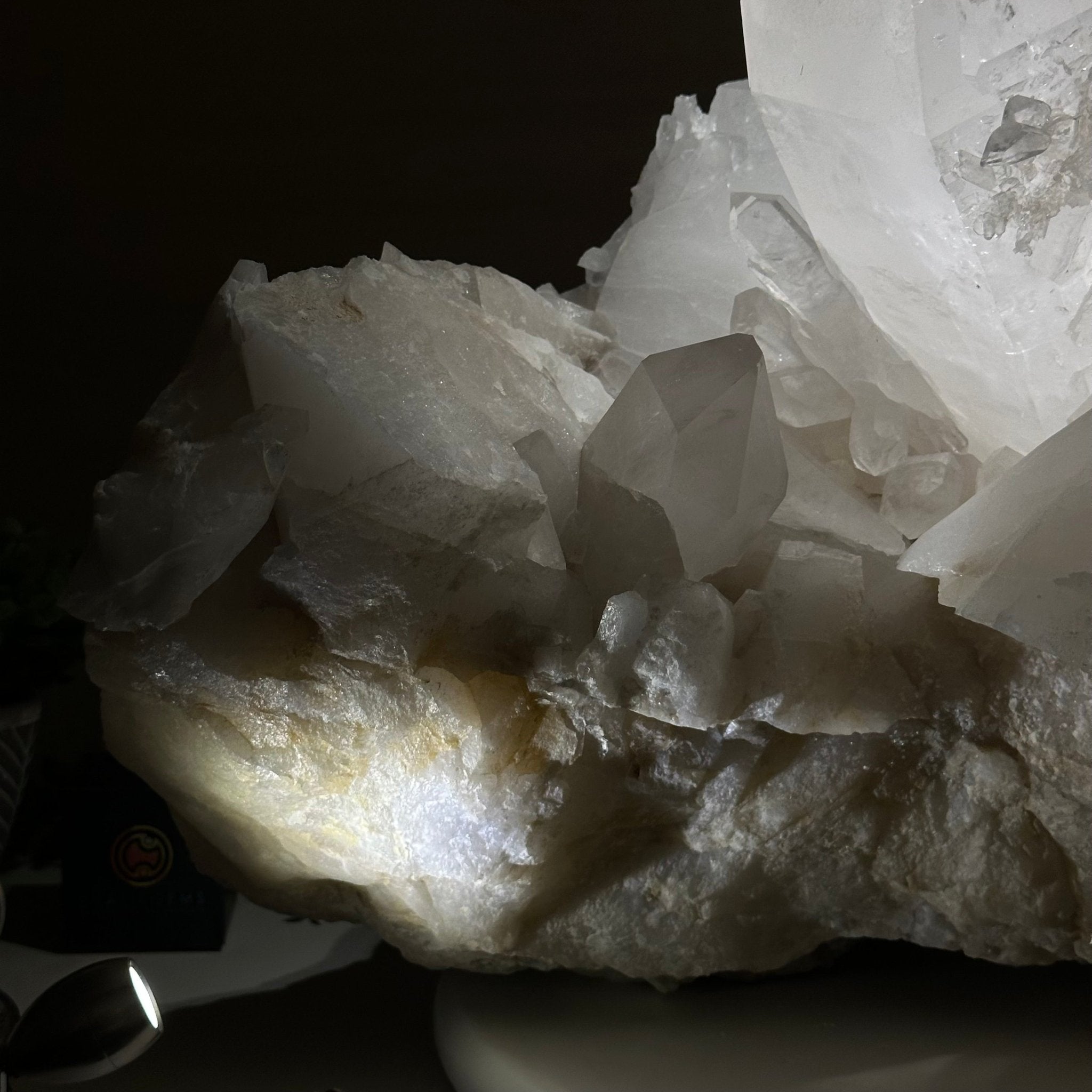 Large Extra Quality Clear Quartz Cluster 154.4 lbs & 22" Long 5494 - 0014 - Brazil GemsBrazil GemsLarge Extra Quality Clear Quartz Cluster 154.4 lbs & 22" Long 5494 - 0014Clusters With Natural Bases5494 - 0014
