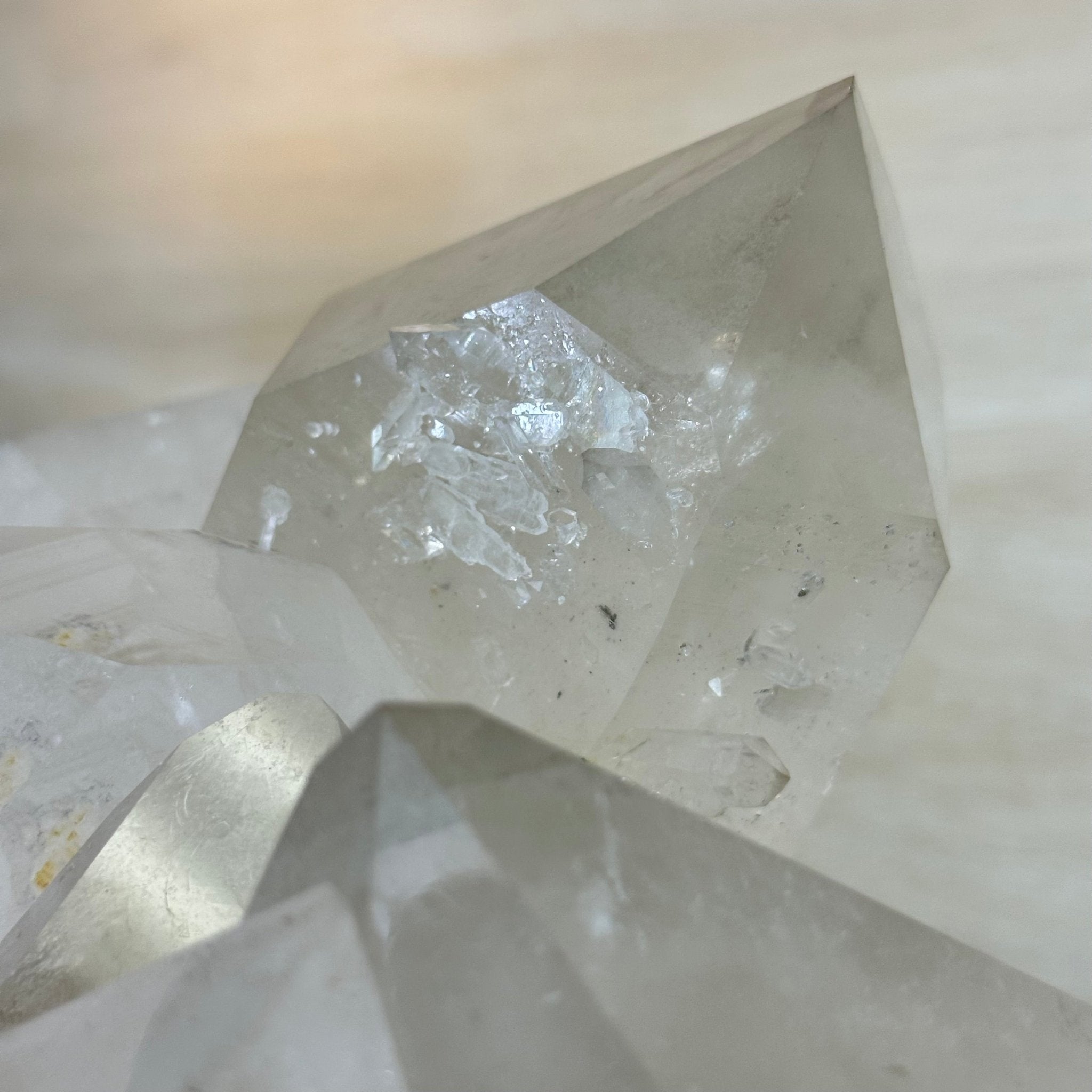 Large Extra Quality Clear Quartz Cluster 154.4 lbs & 22" Long 5494 - 0014 - Brazil GemsBrazil GemsLarge Extra Quality Clear Quartz Cluster 154.4 lbs & 22" Long 5494 - 0014Clusters With Natural Bases5494 - 0014