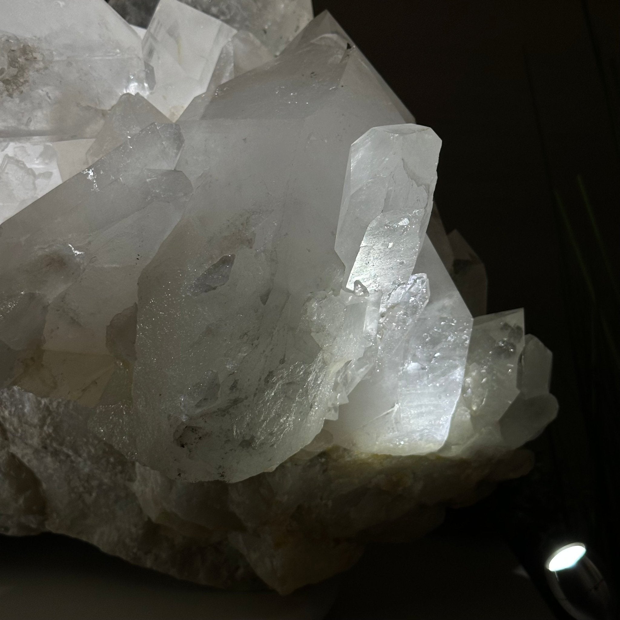 Large Extra Quality Clear Quartz Cluster 154.4 lbs & 22" Long 5494 - 0014 - Brazil GemsBrazil GemsLarge Extra Quality Clear Quartz Cluster 154.4 lbs & 22" Long 5494 - 0014Clusters With Natural Bases5494 - 0014