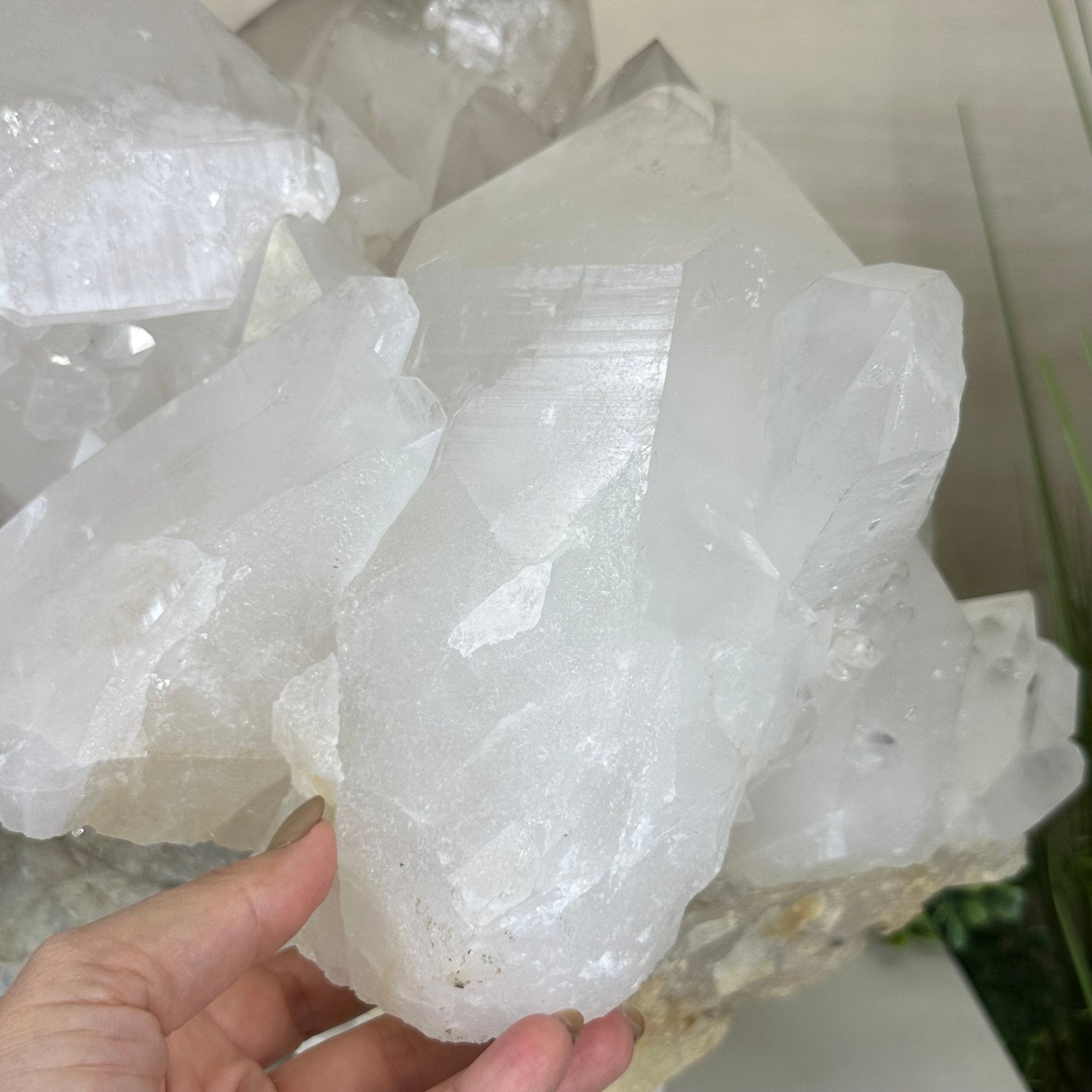 Large Extra Quality Clear Quartz Cluster 154.4 lbs & 22" Long 5494 - 0014 - Brazil GemsBrazil GemsLarge Extra Quality Clear Quartz Cluster 154.4 lbs & 22" Long 5494 - 0014Clusters With Natural Bases5494 - 0014