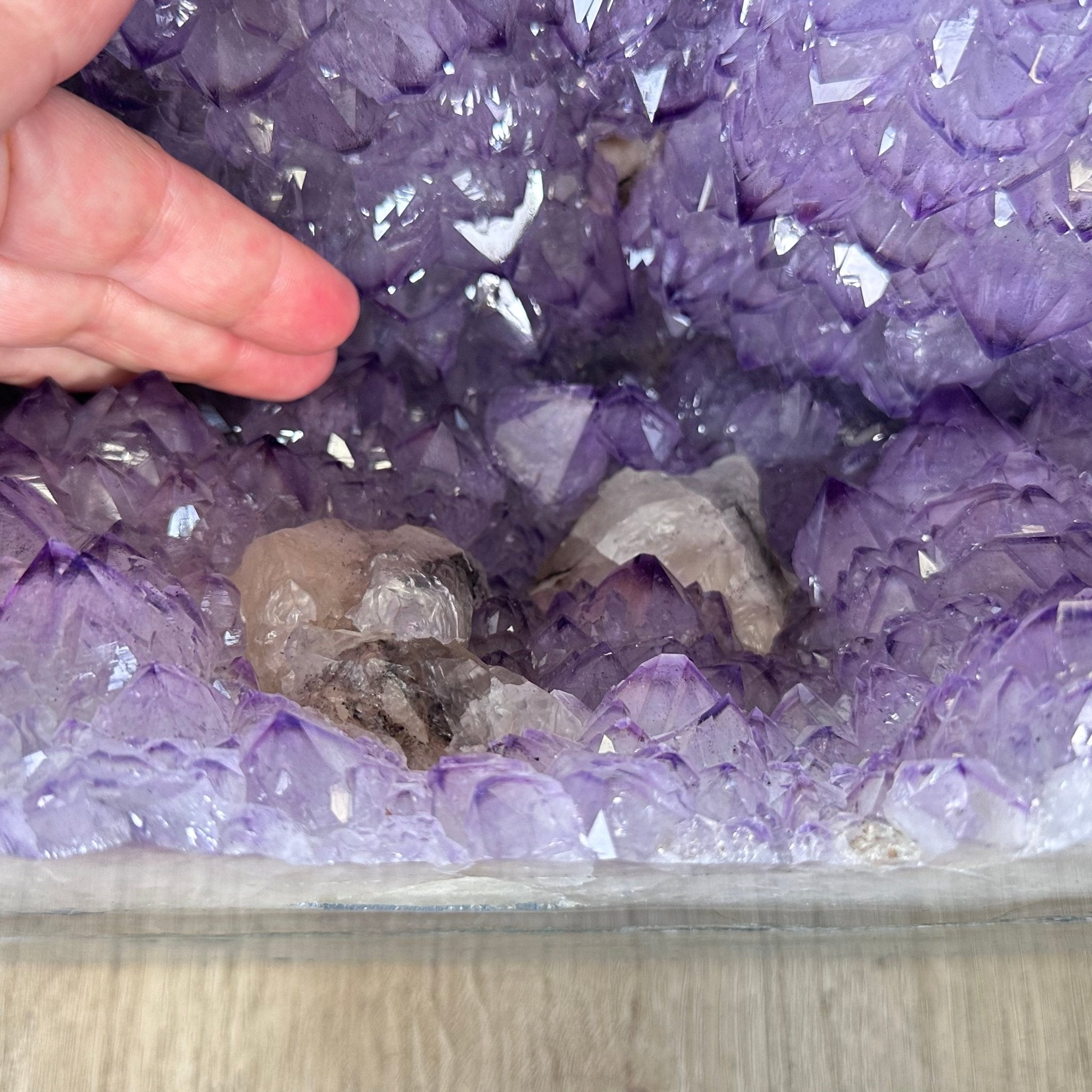 Large Extra Quality Polished Brazilian Amethyst Cathedral, 179.7 lbs & 22.75" tall Model #5602-0141 by Brazil Gems - Brazil GemsBrazil GemsLarge Extra Quality Polished Brazilian Amethyst Cathedral, 179.7 lbs & 22.75" tall Model #5602-0141 by Brazil GemsPolished Cathedrals5602-0141