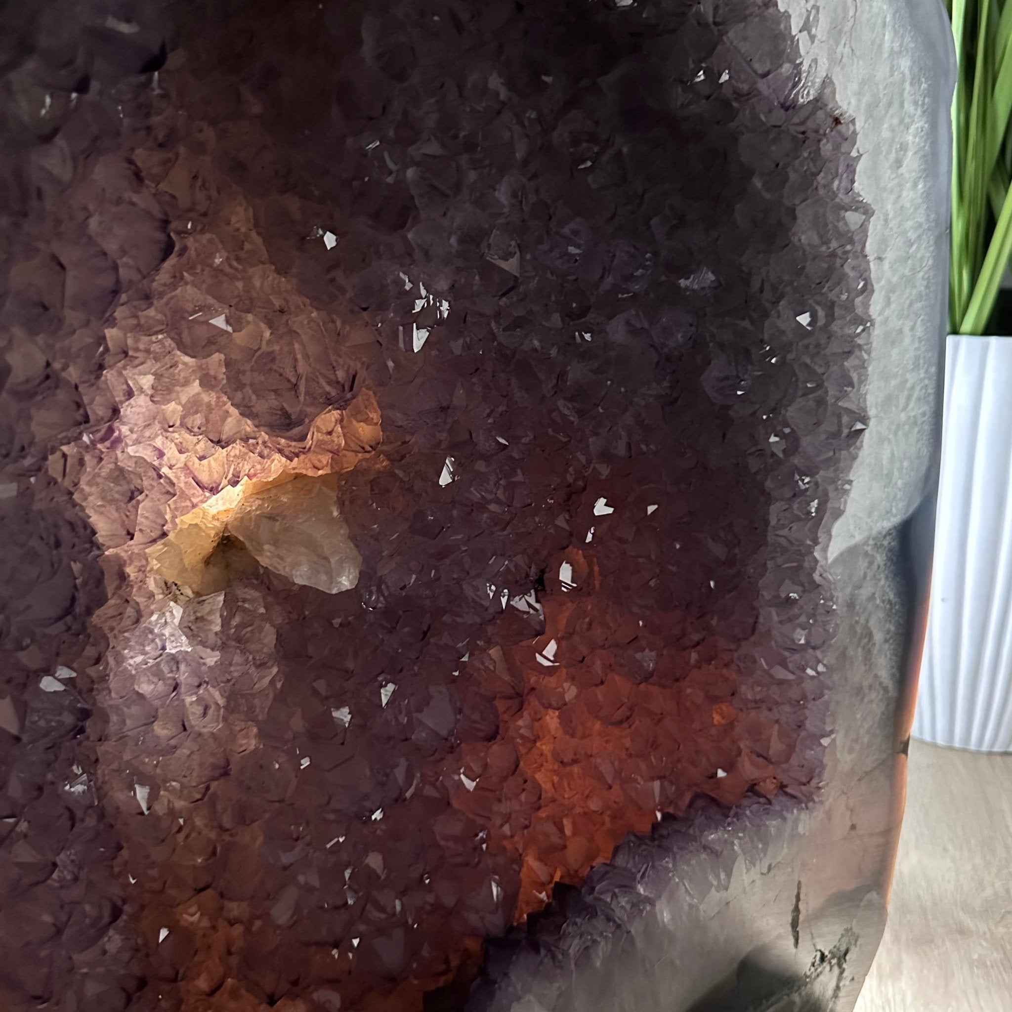 Large Extra Quality Polished Brazilian Amethyst Cathedral, 179.7 lbs & 22.75" tall Model #5602-0141 by Brazil Gems - Brazil GemsBrazil GemsLarge Extra Quality Polished Brazilian Amethyst Cathedral, 179.7 lbs & 22.75" tall Model #5602-0141 by Brazil GemsPolished Cathedrals5602-0141