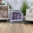 Large Extra Quality Polished Brazilian Amethyst Cathedral, 179.7 lbs & 22.75" tall Model #5602-0141 by Brazil Gems - Brazil GemsBrazil GemsLarge Extra Quality Polished Brazilian Amethyst Cathedral, 179.7 lbs & 22.75" tall Model #5602-0141 by Brazil GemsPolished Cathedrals5602-0141