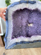 Large Extra Quality Polished Brazilian Amethyst Cathedral, 179.7 lbs & 22.75" tall Model #5602-0141 by Brazil Gems - Brazil GemsBrazil GemsLarge Extra Quality Polished Brazilian Amethyst Cathedral, 179.7 lbs & 22.75" tall Model #5602-0141 by Brazil GemsPolished Cathedrals5602-0141