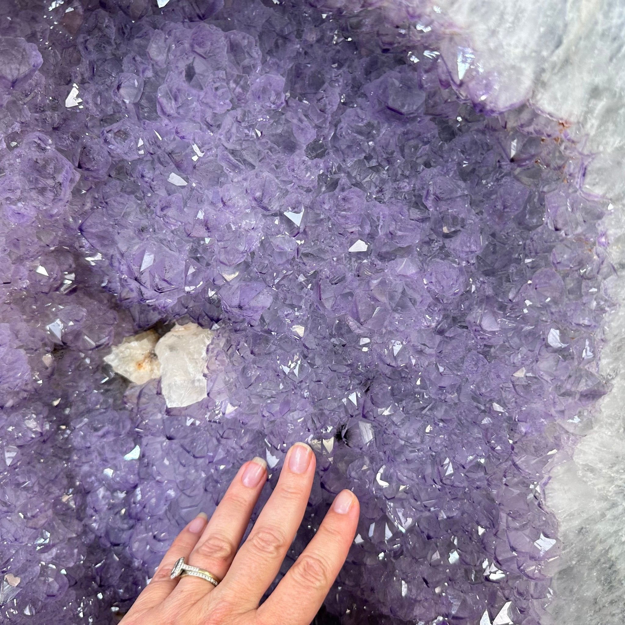 Large Extra Quality Polished Brazilian Amethyst Cathedral, 179.7 lbs & 22.75" tall Model #5602-0141 by Brazil Gems - Brazil GemsBrazil GemsLarge Extra Quality Polished Brazilian Amethyst Cathedral, 179.7 lbs & 22.75" tall Model #5602-0141 by Brazil GemsPolished Cathedrals5602-0141