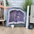 Large Extra Quality Polished Brazilian Amethyst Cathedral, 179.7 lbs & 22.75" tall Model #5602-0141 by Brazil Gems - Brazil GemsBrazil GemsLarge Extra Quality Polished Brazilian Amethyst Cathedral, 179.7 lbs & 22.75" tall Model #5602-0141 by Brazil GemsPolished Cathedrals5602-0141