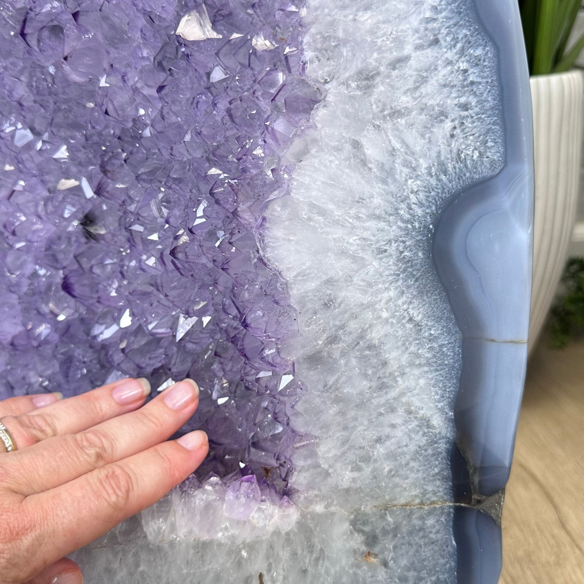 Large Extra Quality Polished Brazilian Amethyst Cathedral, 179.7 lbs & 22.75" tall Model #5602-0141 by Brazil Gems - Brazil GemsBrazil GemsLarge Extra Quality Polished Brazilian Amethyst Cathedral, 179.7 lbs & 22.75" tall Model #5602-0141 by Brazil GemsPolished Cathedrals5602-0141