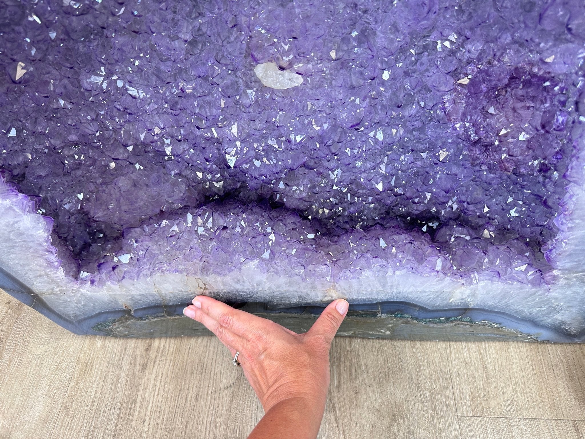 Large Extra Quality Polished Brazilian Amethyst Cathedral, 248.1 lbs & 23" tall Model #5602-0142 by Brazil Gems - Brazil GemsBrazil GemsLarge Extra Quality Polished Brazilian Amethyst Cathedral, 248.1 lbs & 23" tall Model #5602-0142 by Brazil GemsPolished Cathedrals5602-0142