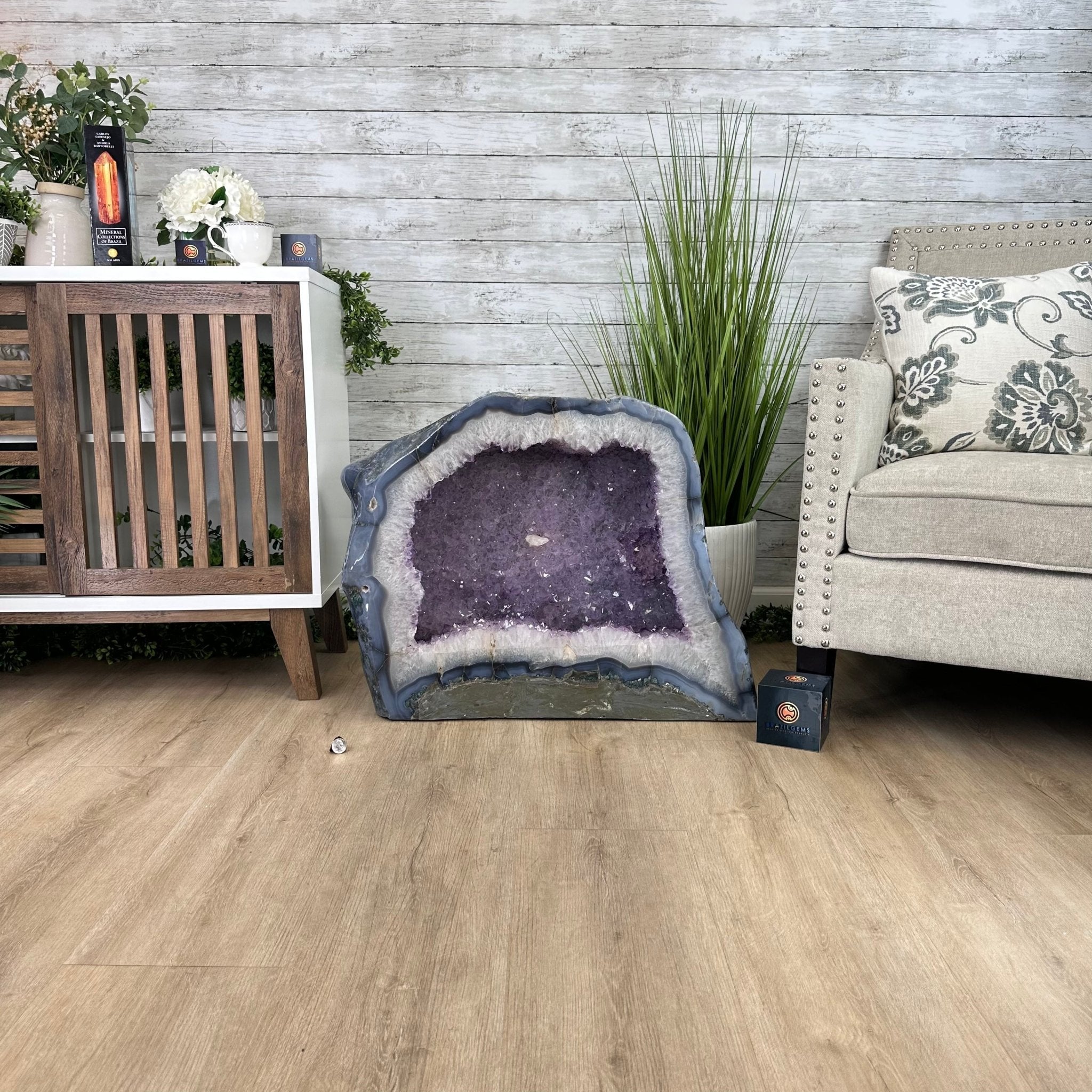 Large Extra Quality Polished Brazilian Amethyst Cathedral, 248.1 lbs & 23" tall Model #5602-0142 by Brazil Gems - Brazil GemsBrazil GemsLarge Extra Quality Polished Brazilian Amethyst Cathedral, 248.1 lbs & 23" tall Model #5602-0142 by Brazil GemsPolished Cathedrals5602-0142