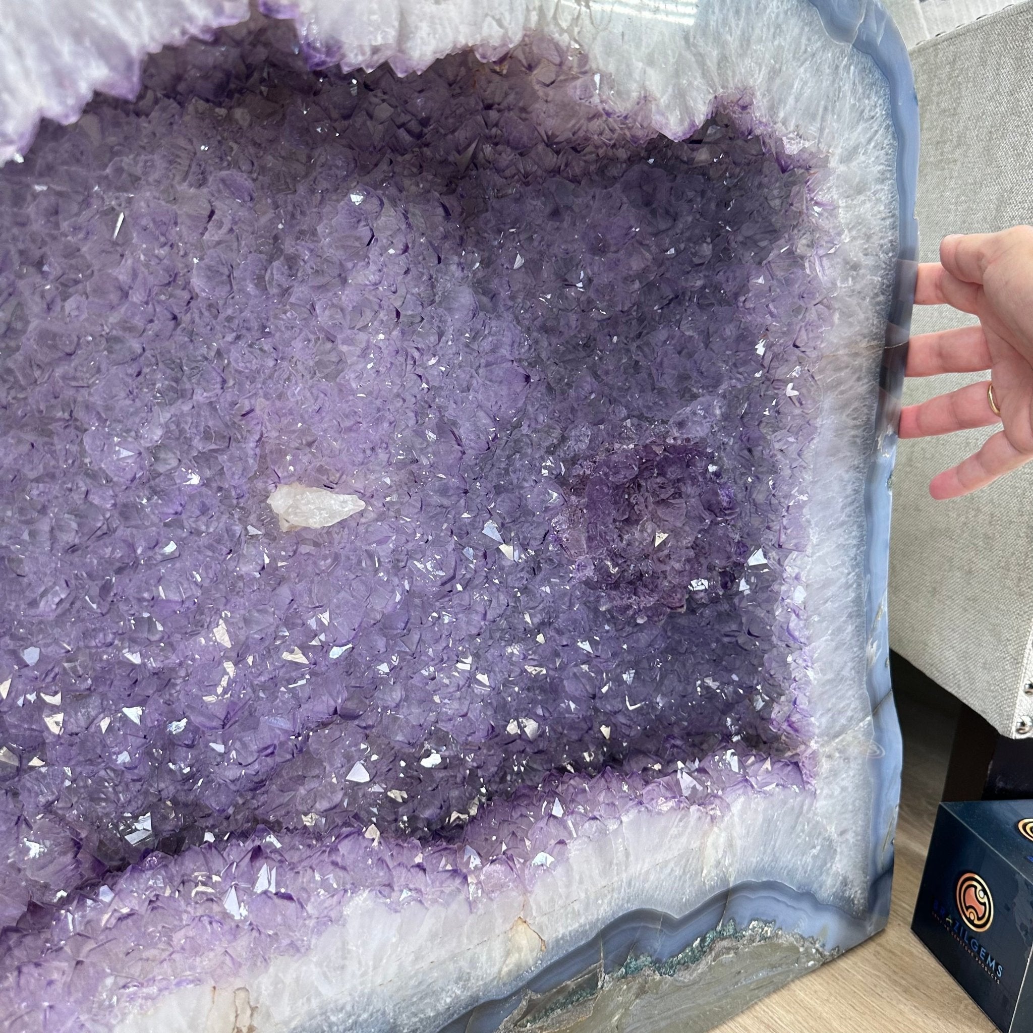 Large Extra Quality Polished Brazilian Amethyst Cathedral, 248.1 lbs & 23" tall Model #5602-0142 by Brazil Gems - Brazil GemsBrazil GemsLarge Extra Quality Polished Brazilian Amethyst Cathedral, 248.1 lbs & 23" tall Model #5602-0142 by Brazil GemsPolished Cathedrals5602-0142