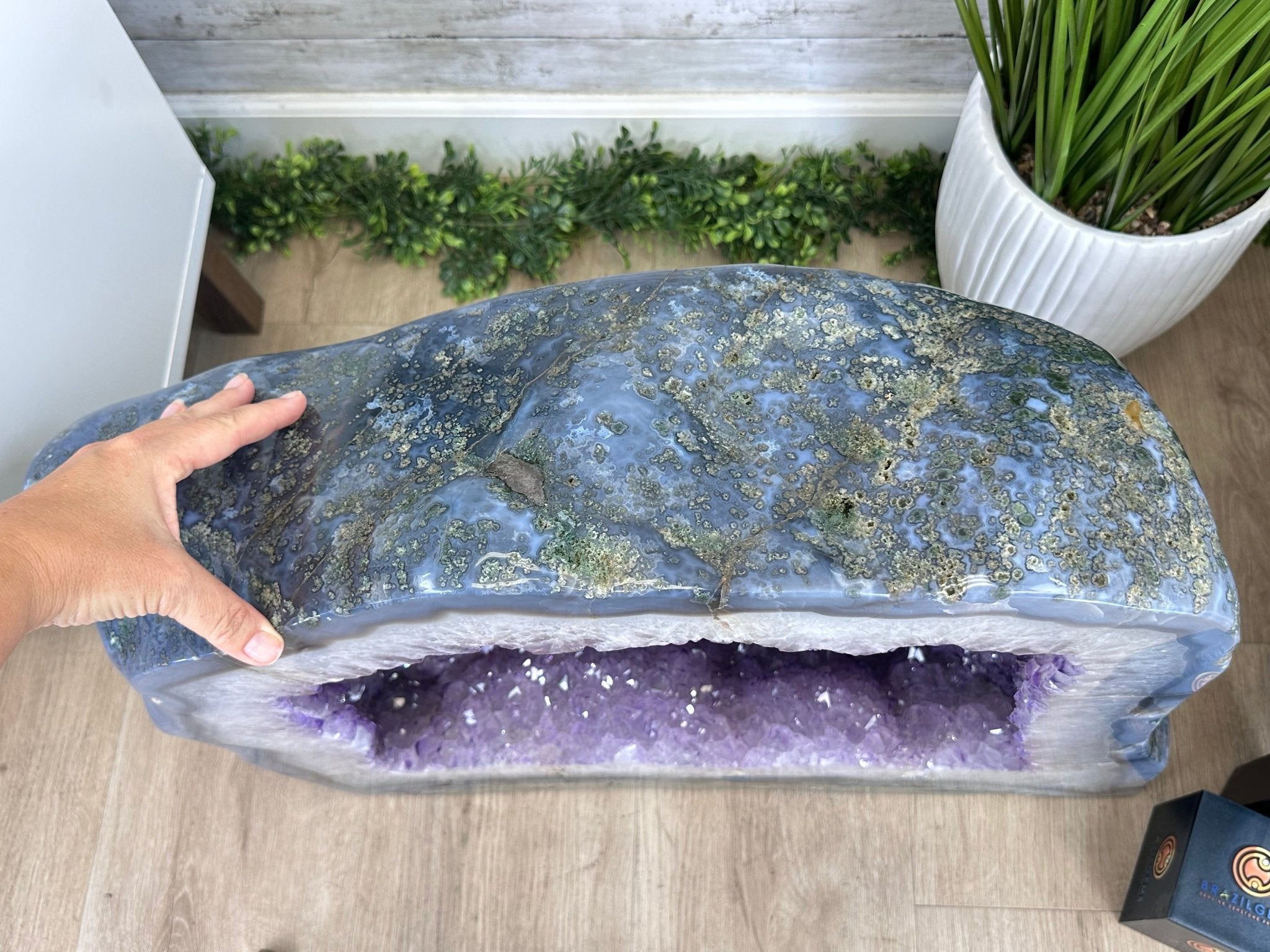 Large Extra Quality Polished Brazilian Amethyst Cathedral, 248.1 lbs & 23" tall Model #5602-0142 by Brazil Gems - Brazil GemsBrazil GemsLarge Extra Quality Polished Brazilian Amethyst Cathedral, 248.1 lbs & 23" tall Model #5602-0142 by Brazil GemsPolished Cathedrals5602-0142