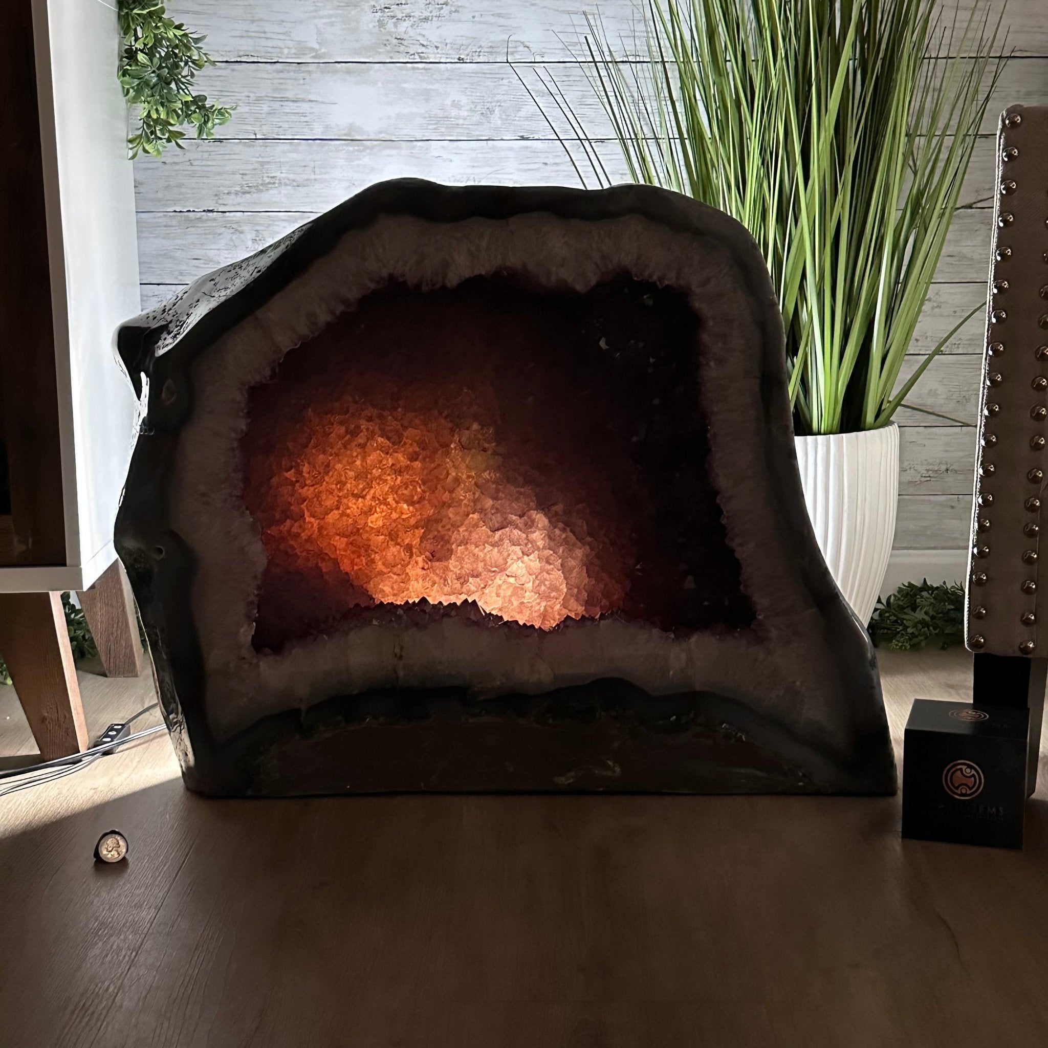 Large Extra Quality Polished Brazilian Amethyst Cathedral, 248.1 lbs & 23" tall Model #5602-0142 by Brazil Gems - Brazil GemsBrazil GemsLarge Extra Quality Polished Brazilian Amethyst Cathedral, 248.1 lbs & 23" tall Model #5602-0142 by Brazil GemsPolished Cathedrals5602-0142