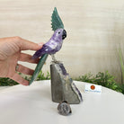 Large Hand - Carved Amethyst Cockatoo 8.6" Long on an Amethyst Cluster #3004 - AMCAM - 055 - Brazil GemsBrazil GemsLarge Hand - Carved Amethyst Cockatoo 8.6" Long on an Amethyst Cluster #3004 - AMCAM - 055Crystal Birds3004 - AMCAM - 055