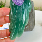 Large Hand - Carved Amethyst Cockatoo 8.6" Long on an Amethyst Cluster #3004 - AMCAM - 055 - Brazil GemsBrazil GemsLarge Hand - Carved Amethyst Cockatoo 8.6" Long on an Amethyst Cluster #3004 - AMCAM - 055Crystal Birds3004 - AMCAM - 055