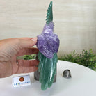 Large Hand - Carved Amethyst Cockatoo 8.6" Long on an Amethyst Cluster #3004 - AMCAM - 055 - Brazil GemsBrazil GemsLarge Hand - Carved Amethyst Cockatoo 8.6" Long on an Amethyst Cluster #3004 - AMCAM - 055Crystal Birds3004 - AMCAM - 055