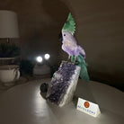 Large Hand - Carved Amethyst Cockatoo 8.6" Long on an Amethyst Cluster #3004 - AMCAM - 055 - Brazil GemsBrazil GemsLarge Hand - Carved Amethyst Cockatoo 8.6" Long on an Amethyst Cluster #3004 - AMCAM - 055Crystal Birds3004 - AMCAM - 055