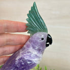 Large Hand - Carved Amethyst Cockatoo 8.6" Long on an Amethyst Cluster #3004 - AMCAM - 055 - Brazil GemsBrazil GemsLarge Hand - Carved Amethyst Cockatoo 8.6" Long on an Amethyst Cluster #3004 - AMCAM - 055Crystal Birds3004 - AMCAM - 055