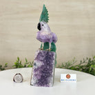 Large Hand - Carved Amethyst Cockatoo 8.6" Long on an Amethyst Cluster #3004 - AMCAM - 055 - Brazil GemsBrazil GemsLarge Hand - Carved Amethyst Cockatoo 8.6" Long on an Amethyst Cluster #3004 - AMCAM - 055Crystal Birds3004 - AMCAM - 055