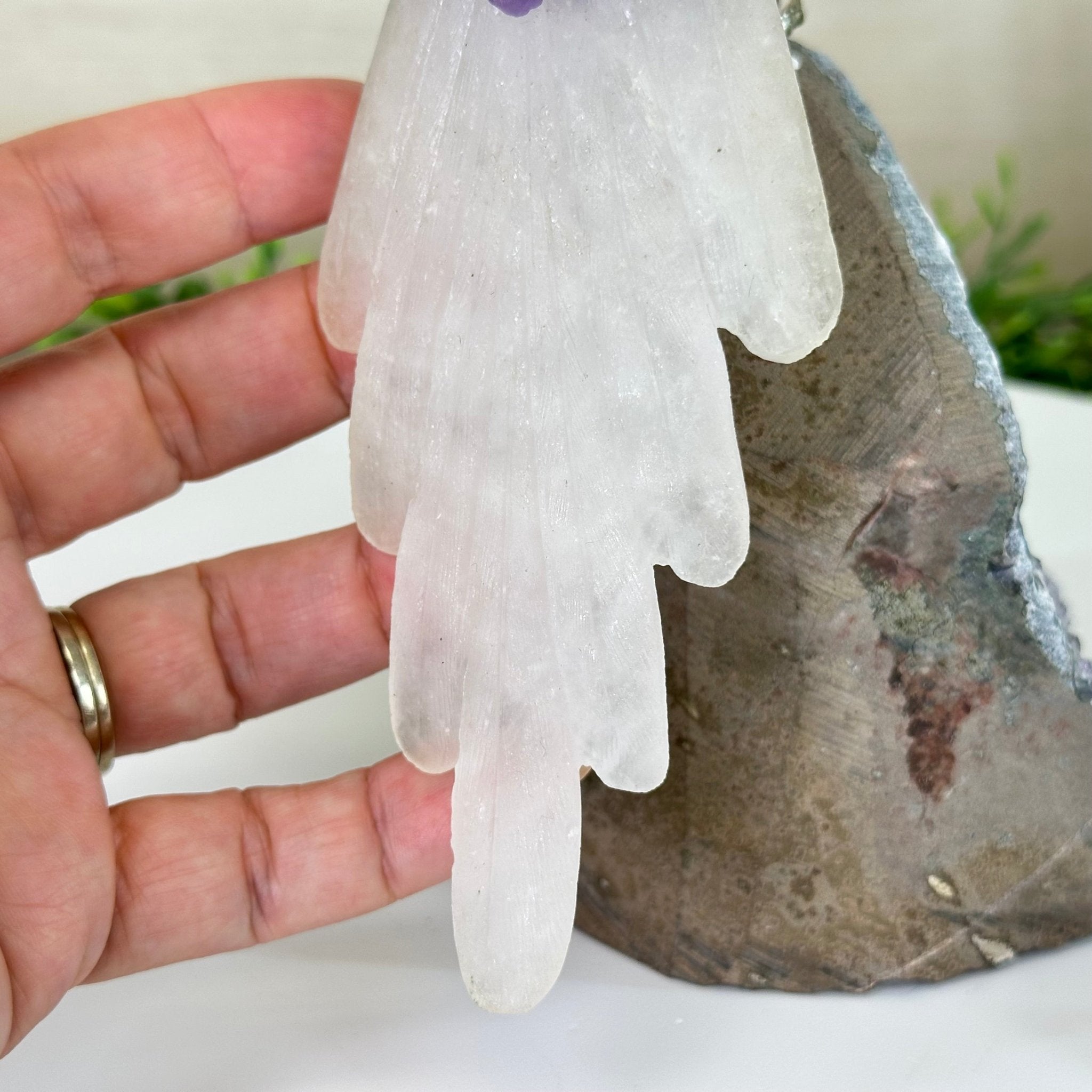 Large Hand - Carved Amethyst Parrot 8.6" Long on an Amethyst Cluster #3005 - AMPAM - 050 - Brazil GemsBrazil GemsLarge Hand - Carved Amethyst Parrot 8.6" Long on an Amethyst Cluster #3005 - AMPAM - 050Crystal Birds3005 - AMPAM - 050